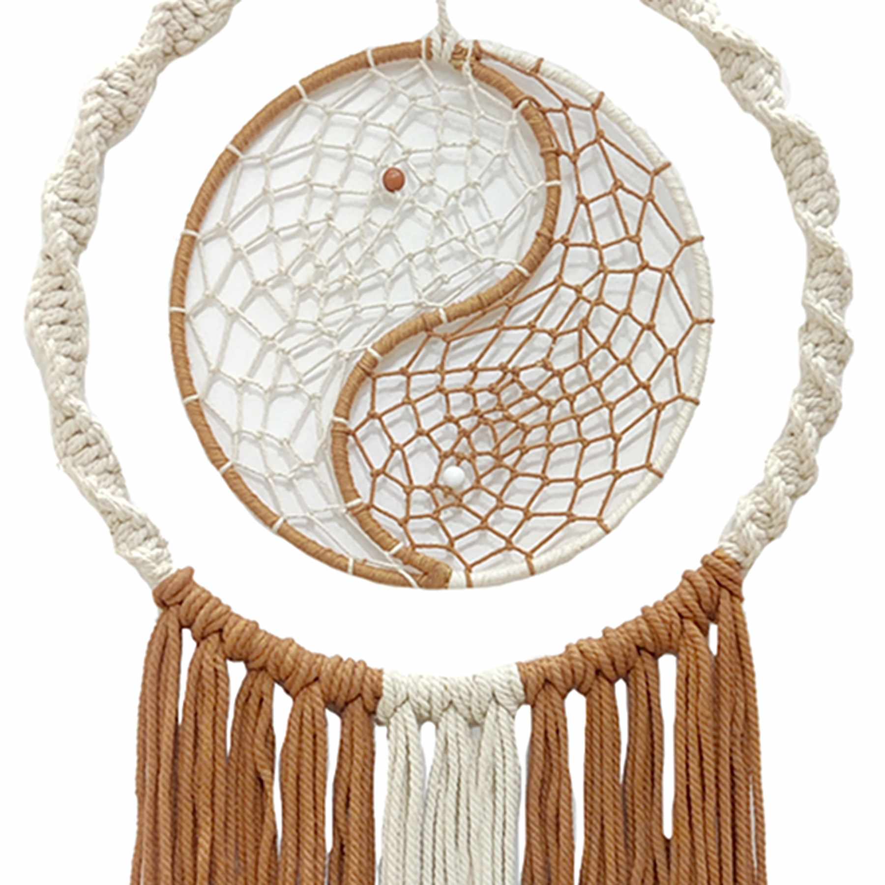 Yin Yang Dream Catcher Wall Decor, 10x25