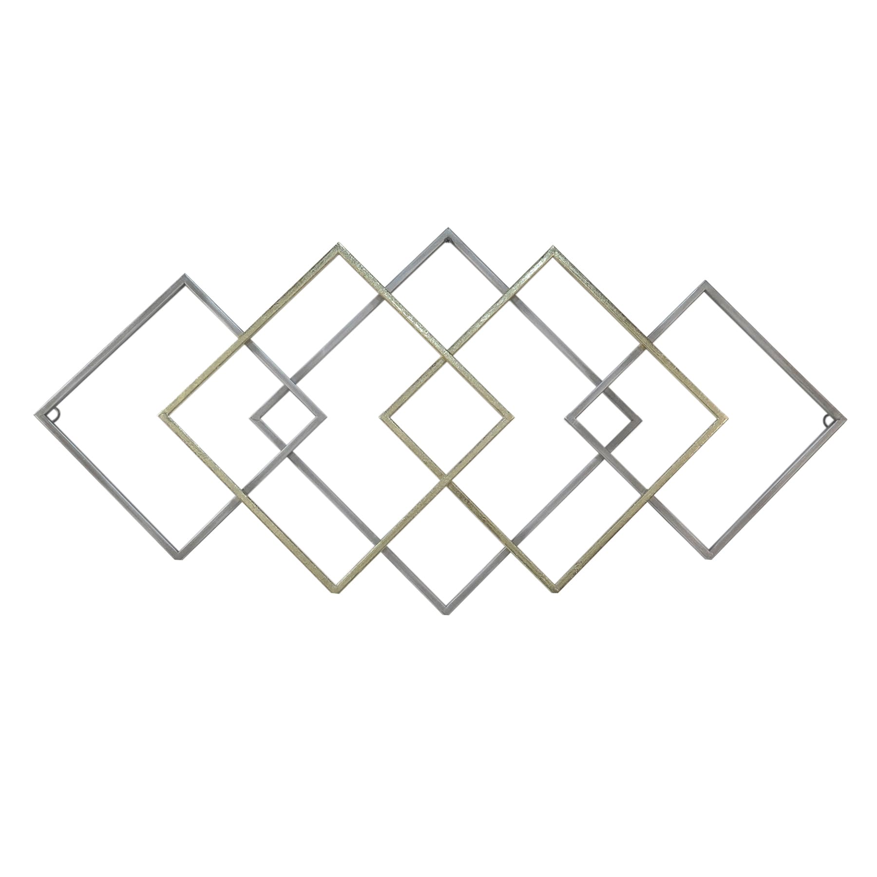 Crosby St. Gold & Silver Geo Wall Decor, 32x16