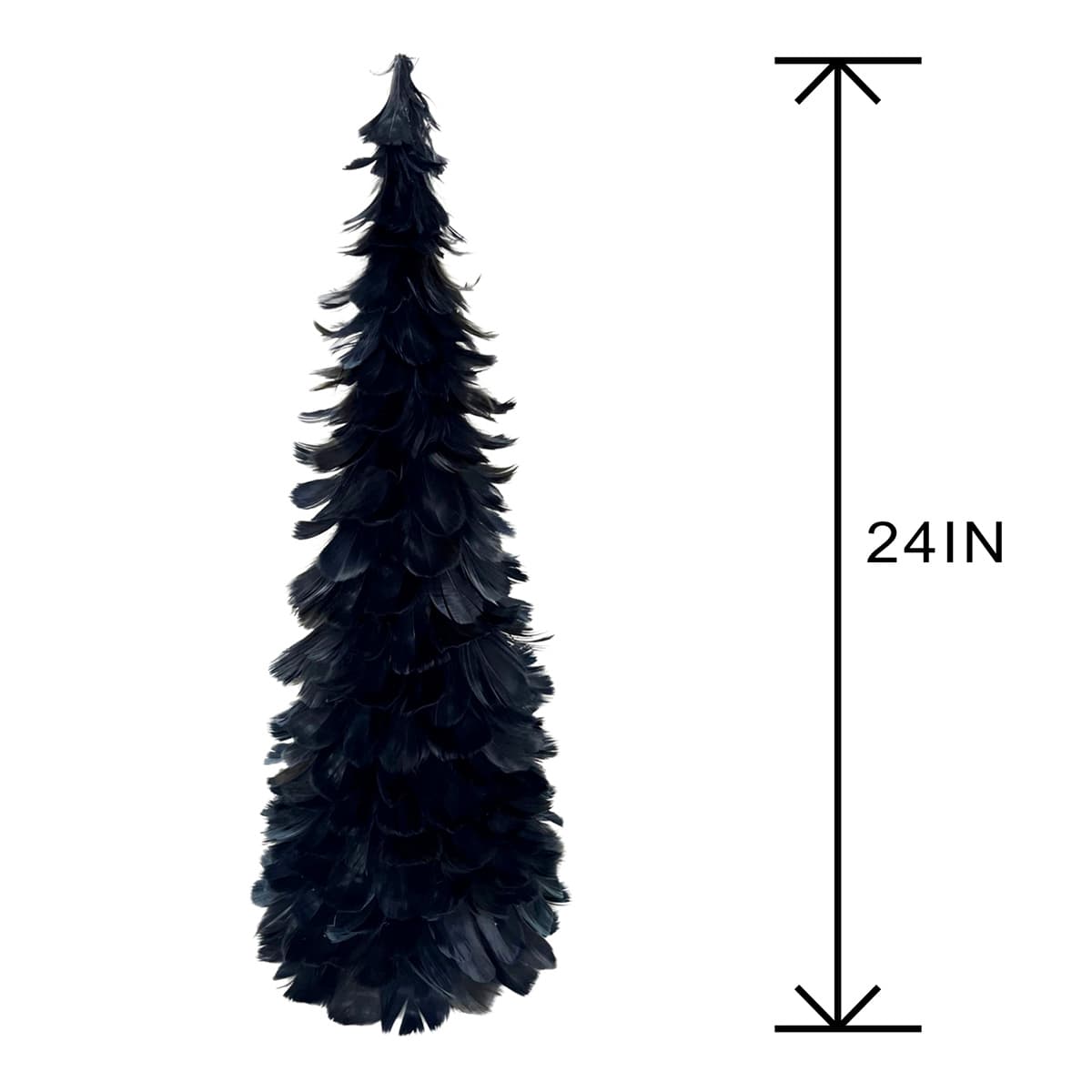 Spellbound Black Feather Tree, 24"
