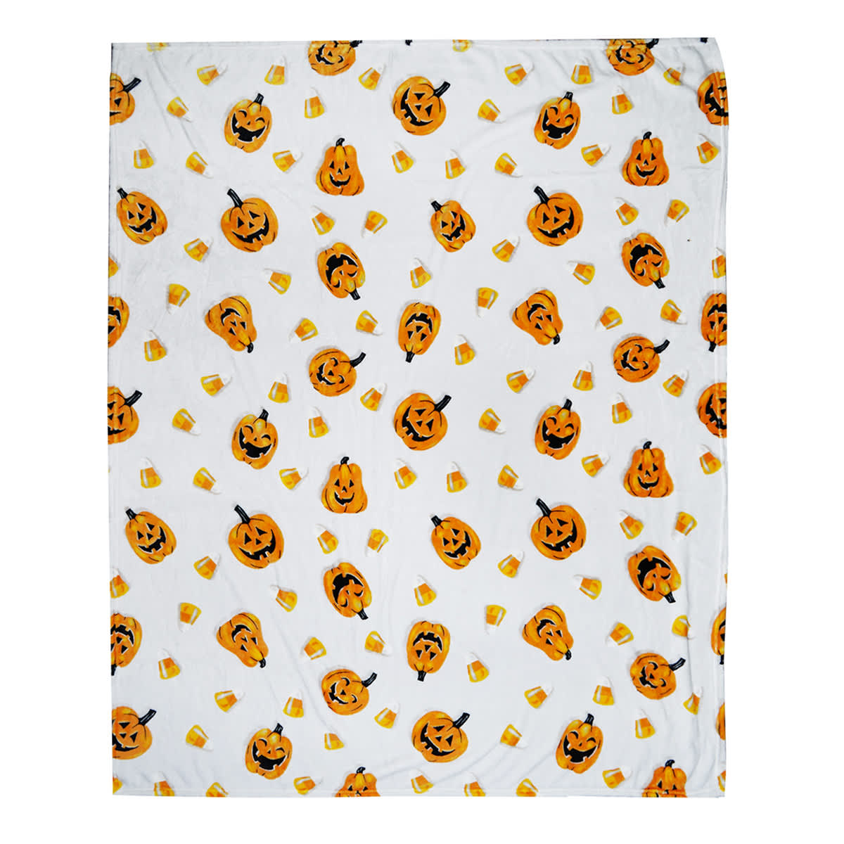 Happy Haunting Jack-o'-Lantern Plush Throw Blanket, 50x60