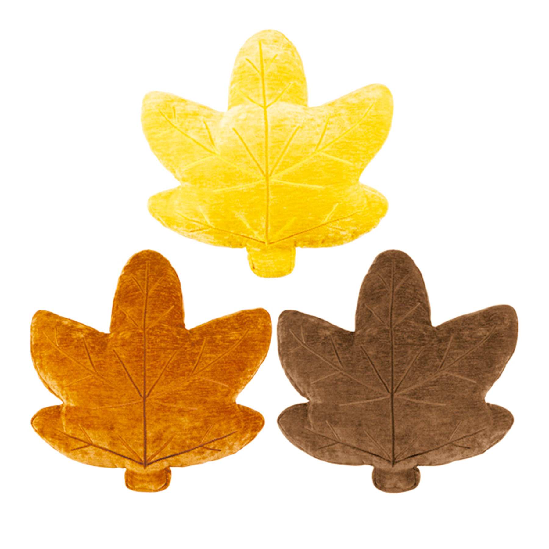 3-Pack Leaf Shaped Throw Pillows