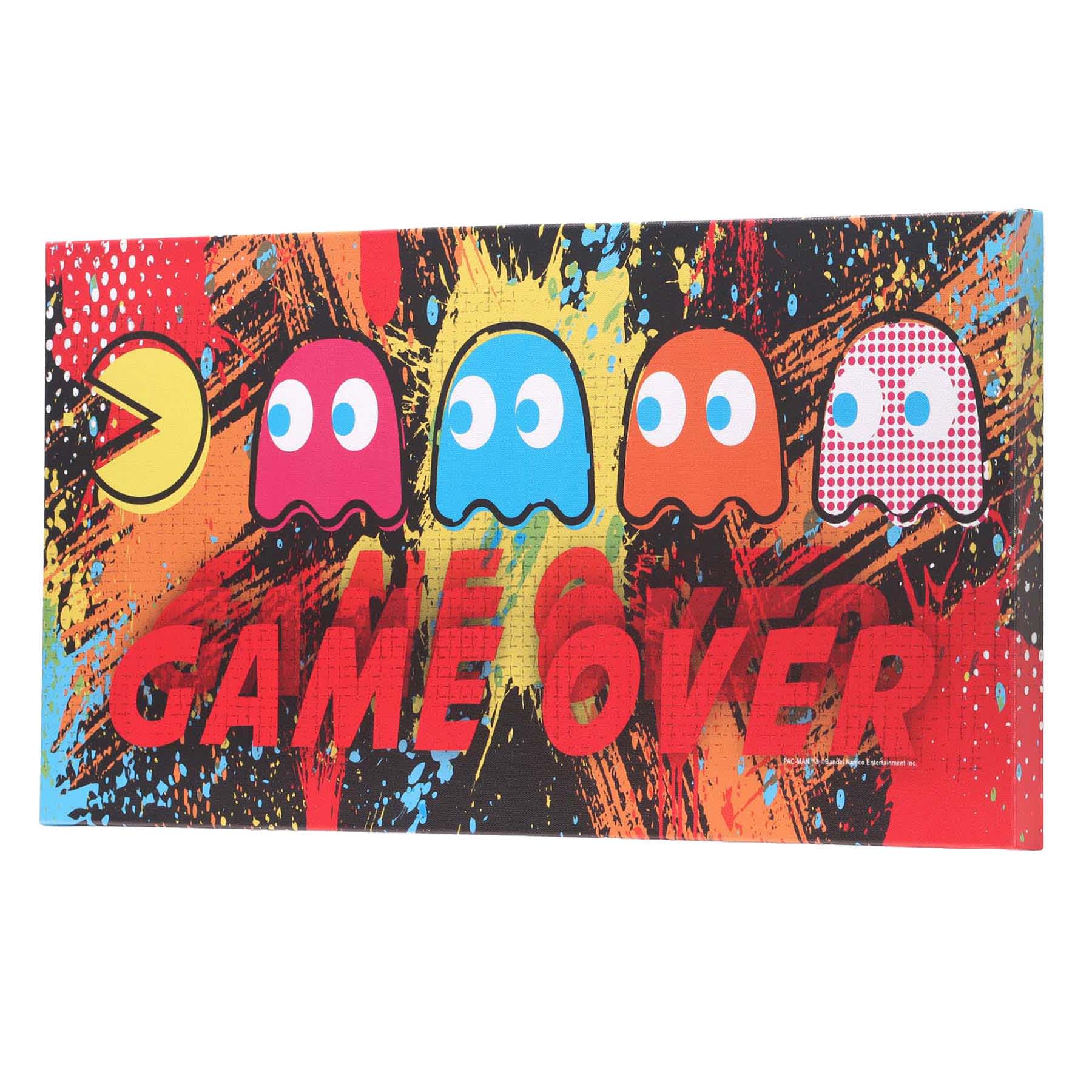 Pacman Graffiti Canvas Wall Art, 24x12