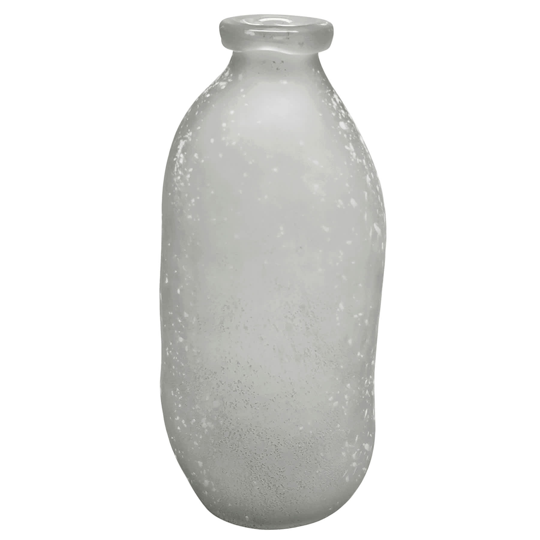 Ty Pennington Grey Frosted Glass Vase, 13"