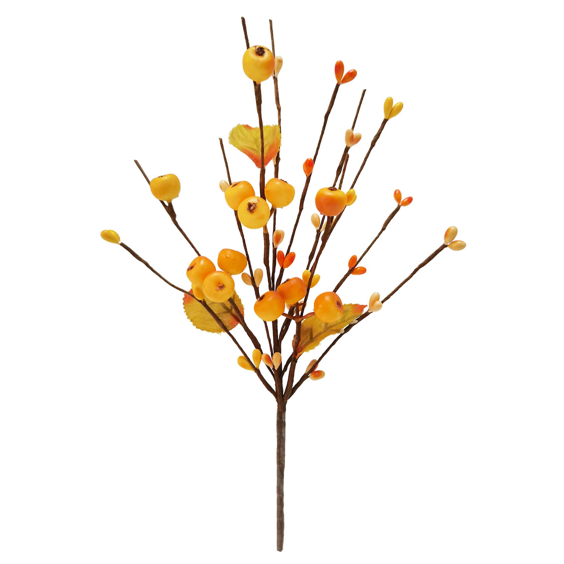 Yellow Pip Berries Floral Pick, 11"