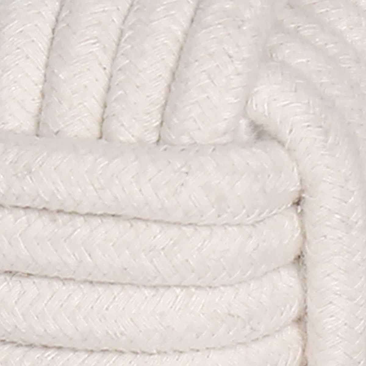 Honeybloom White Rope Ball, 4.5"