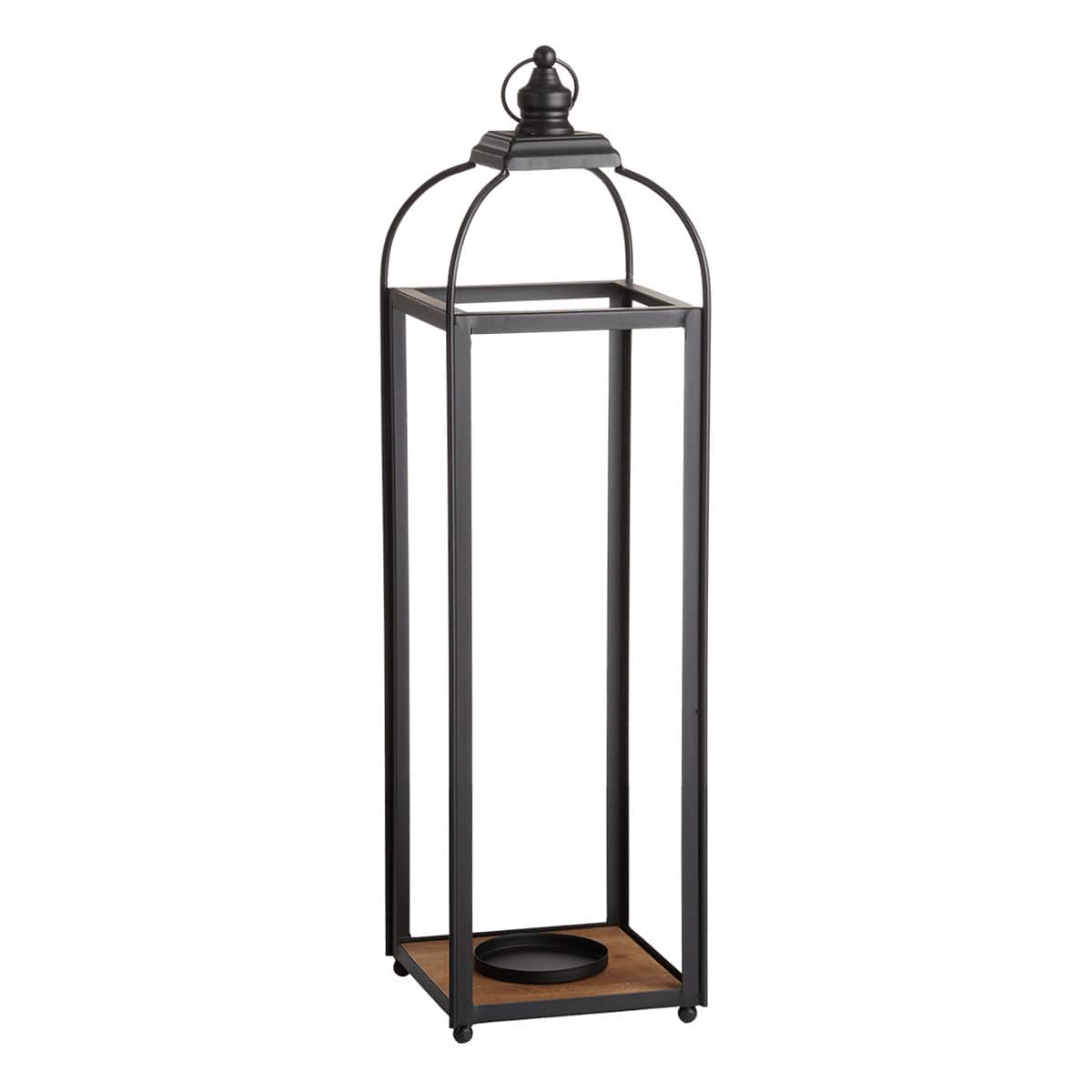 Black Metal Lantern, 31"