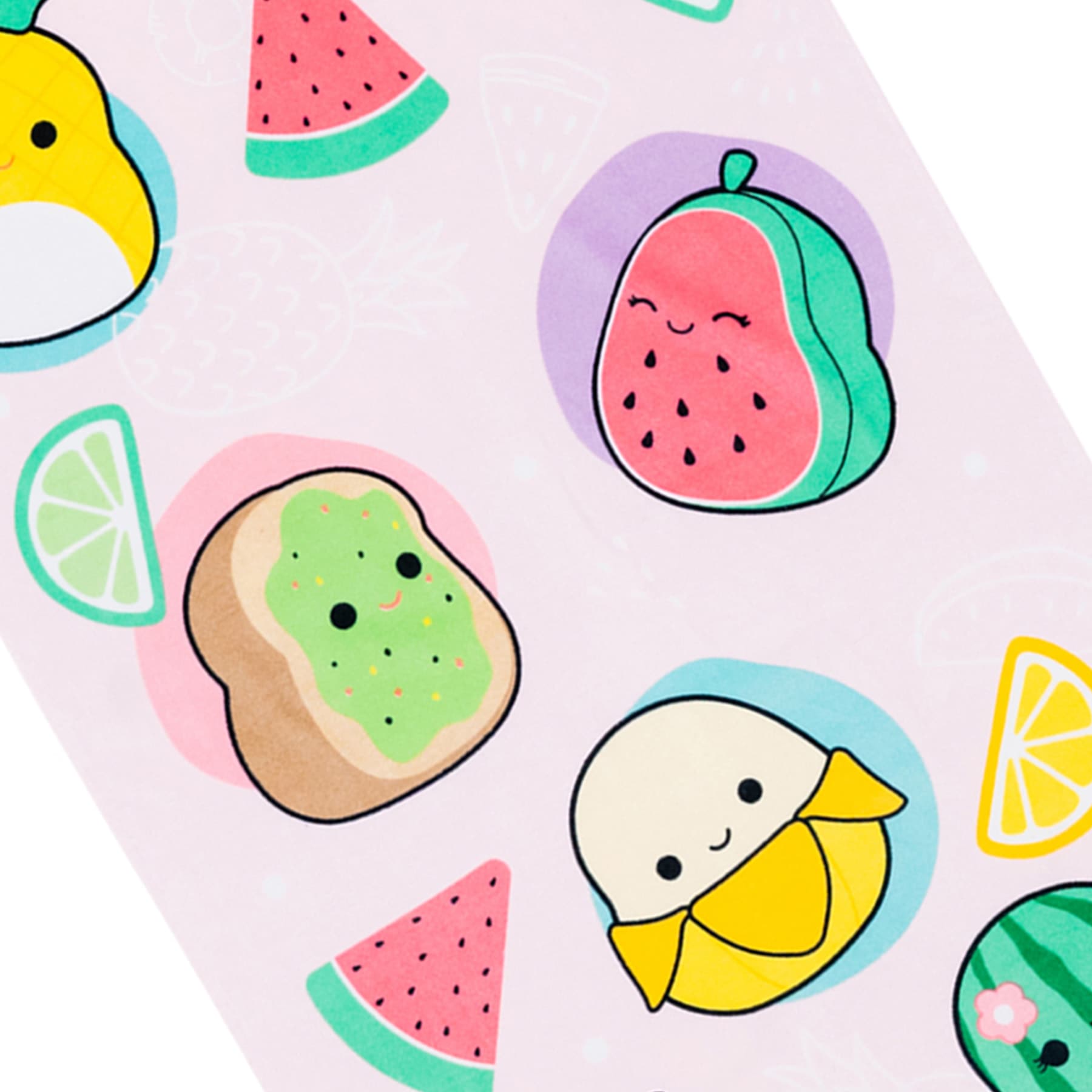 Squishmallows Juicy Fruit Kids Beach Towel, 28x58