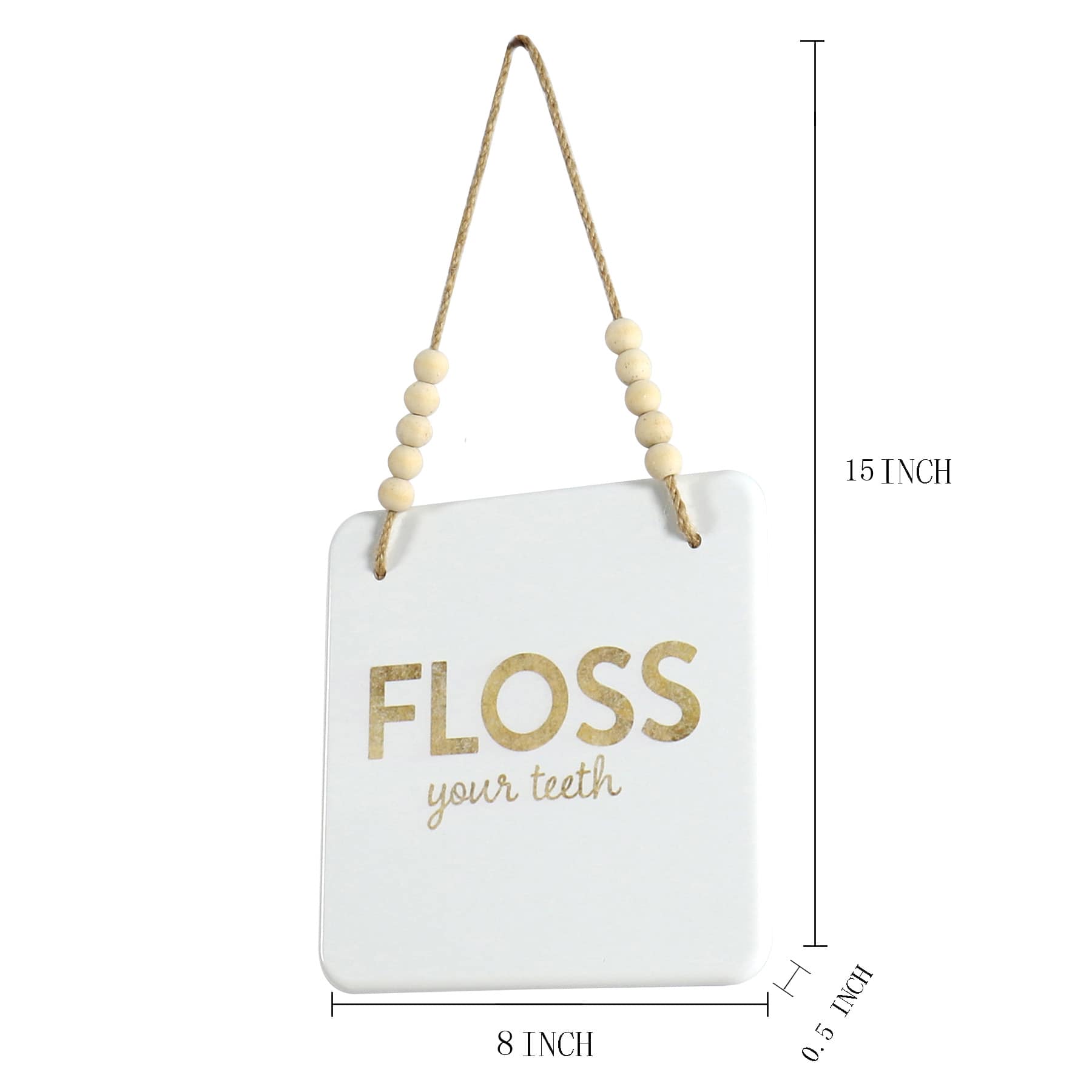 Floss Metal Wall Art, 8"