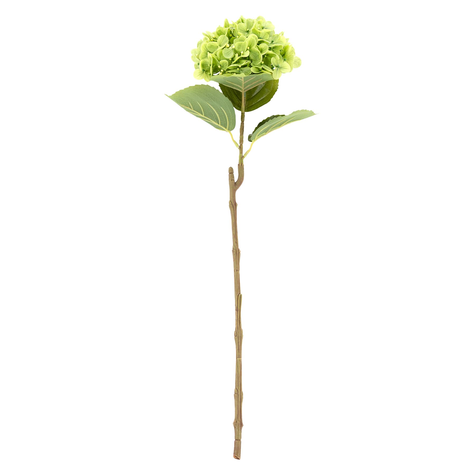 Green Fabric Real-Feel Hydrangea Stem, 24"