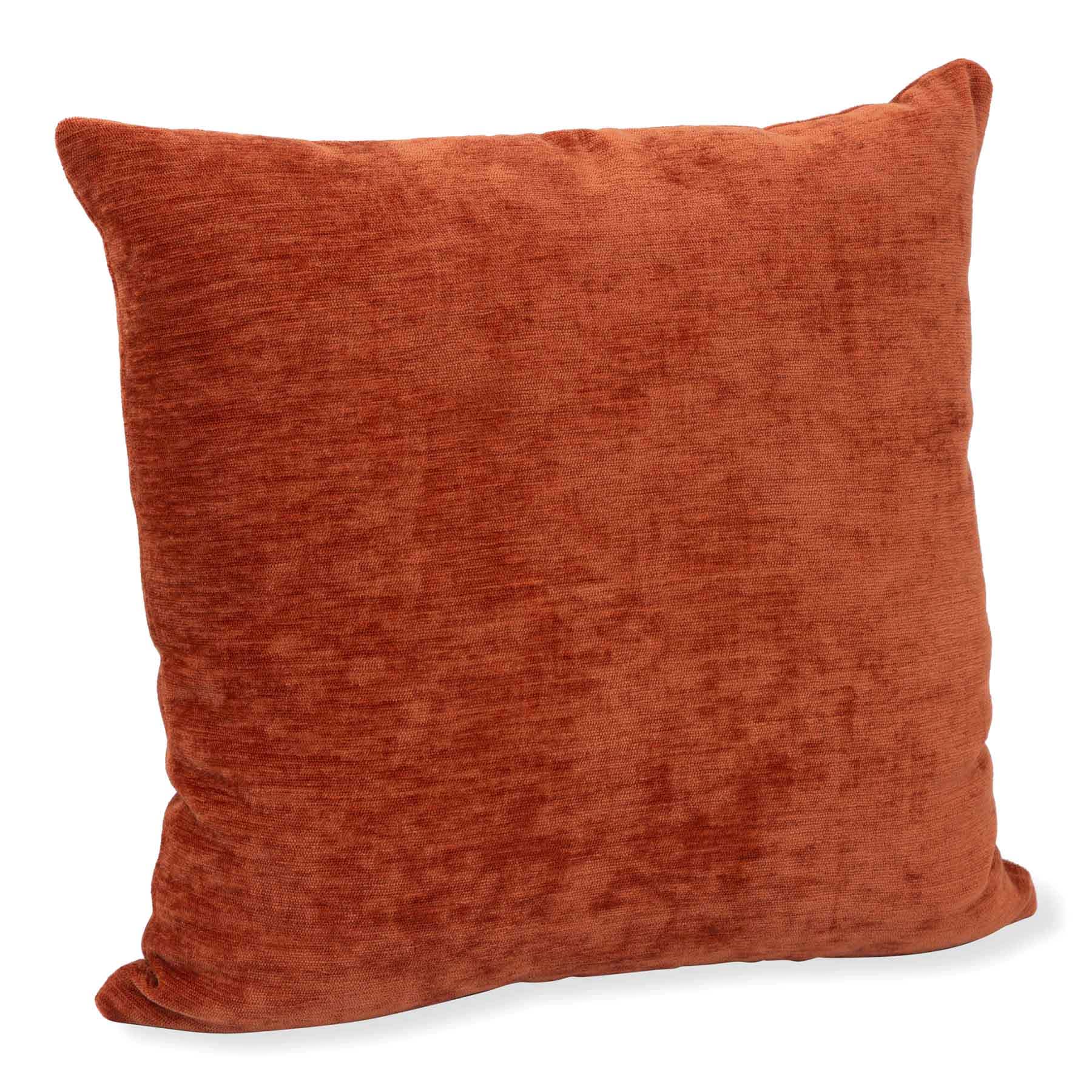 Reese Rust Chenille Throw Pillow, 18"