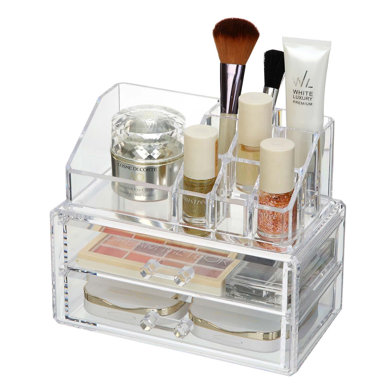 2-Pack Mini Clear Cosmetic Organizer