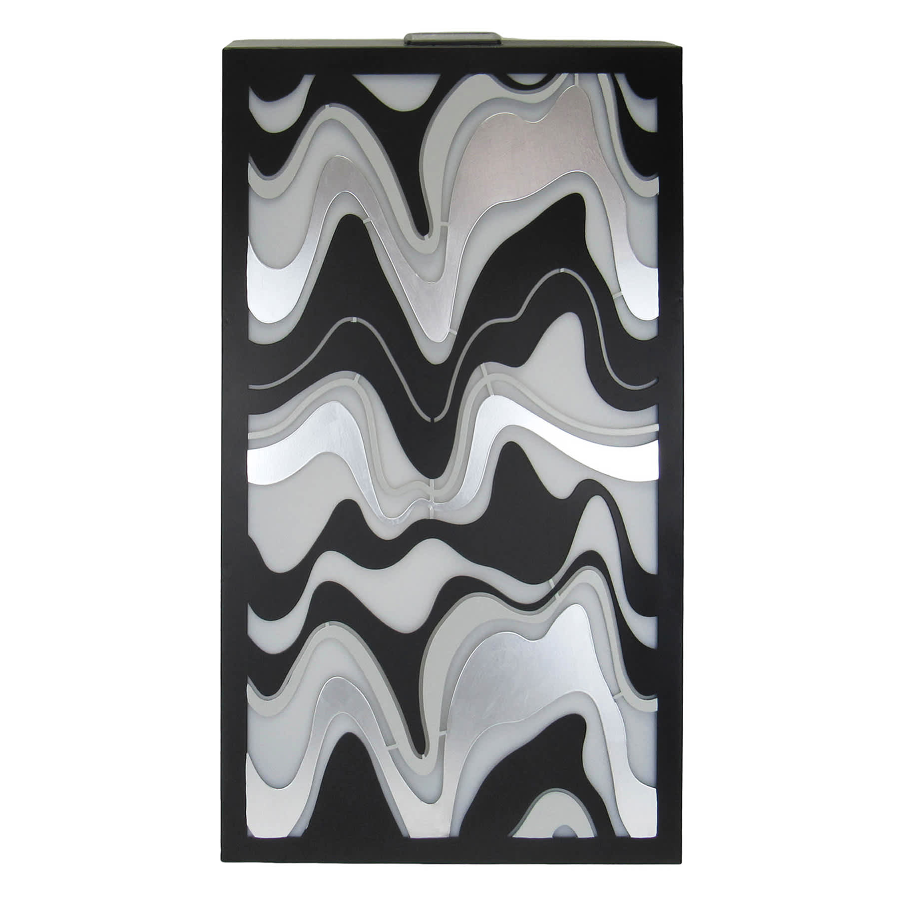 Metal Waves Solar Outdoor Wall Decor, 25"