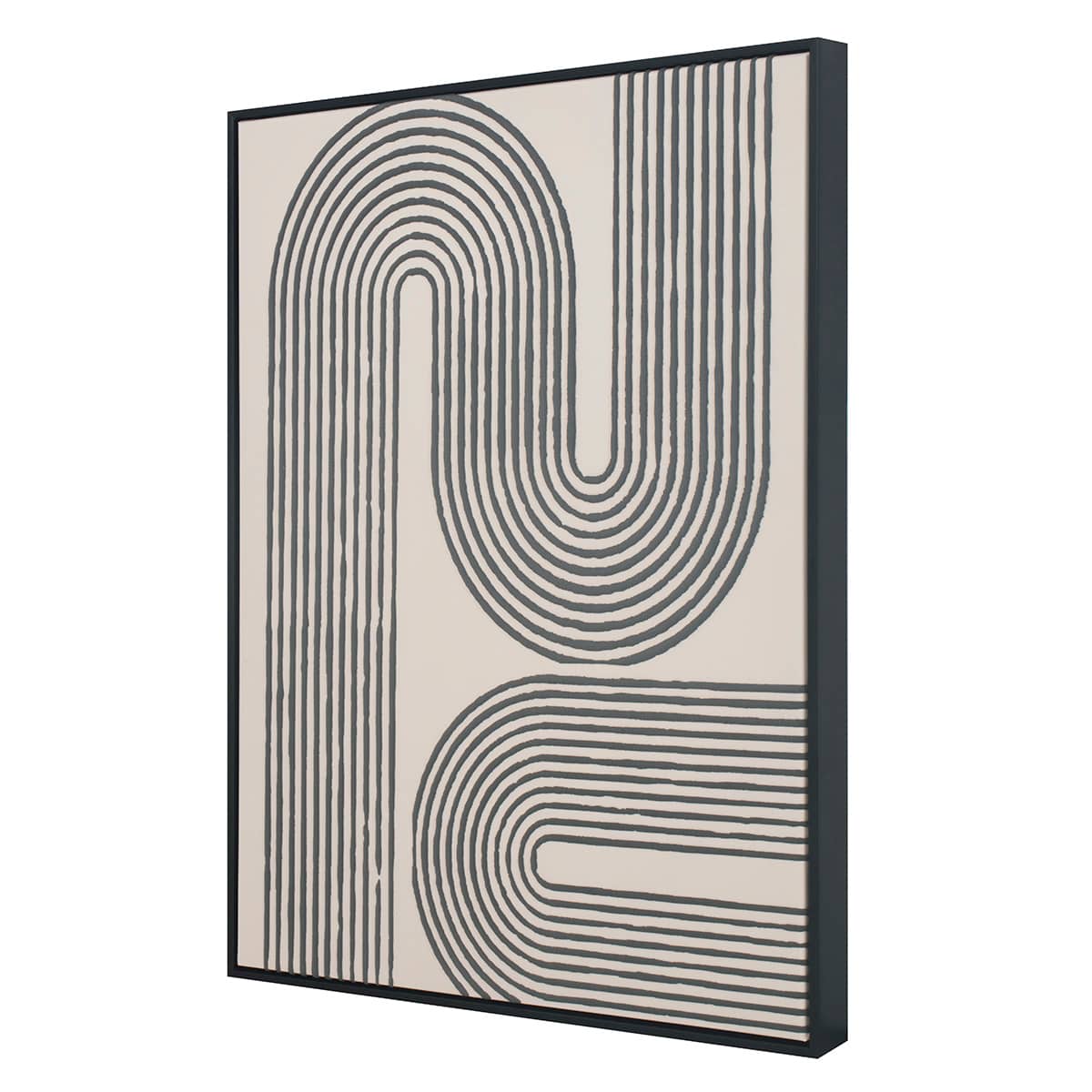 Crosby St. Framed Abstract Lines Canvas Wall Art, 18x24