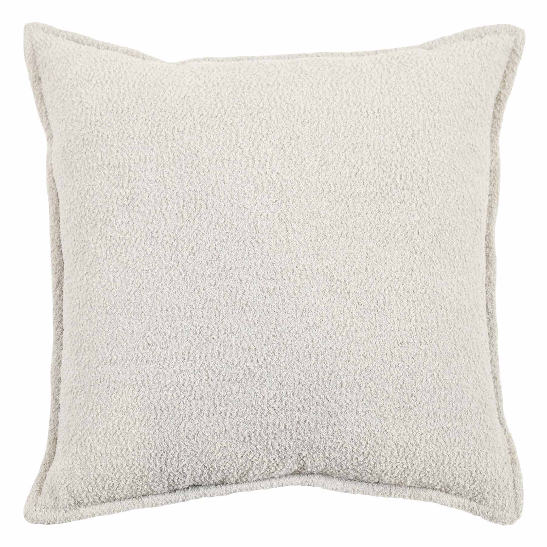 Crosby St. Grey Soft Textured Boucle Throw Pillow, 24"
