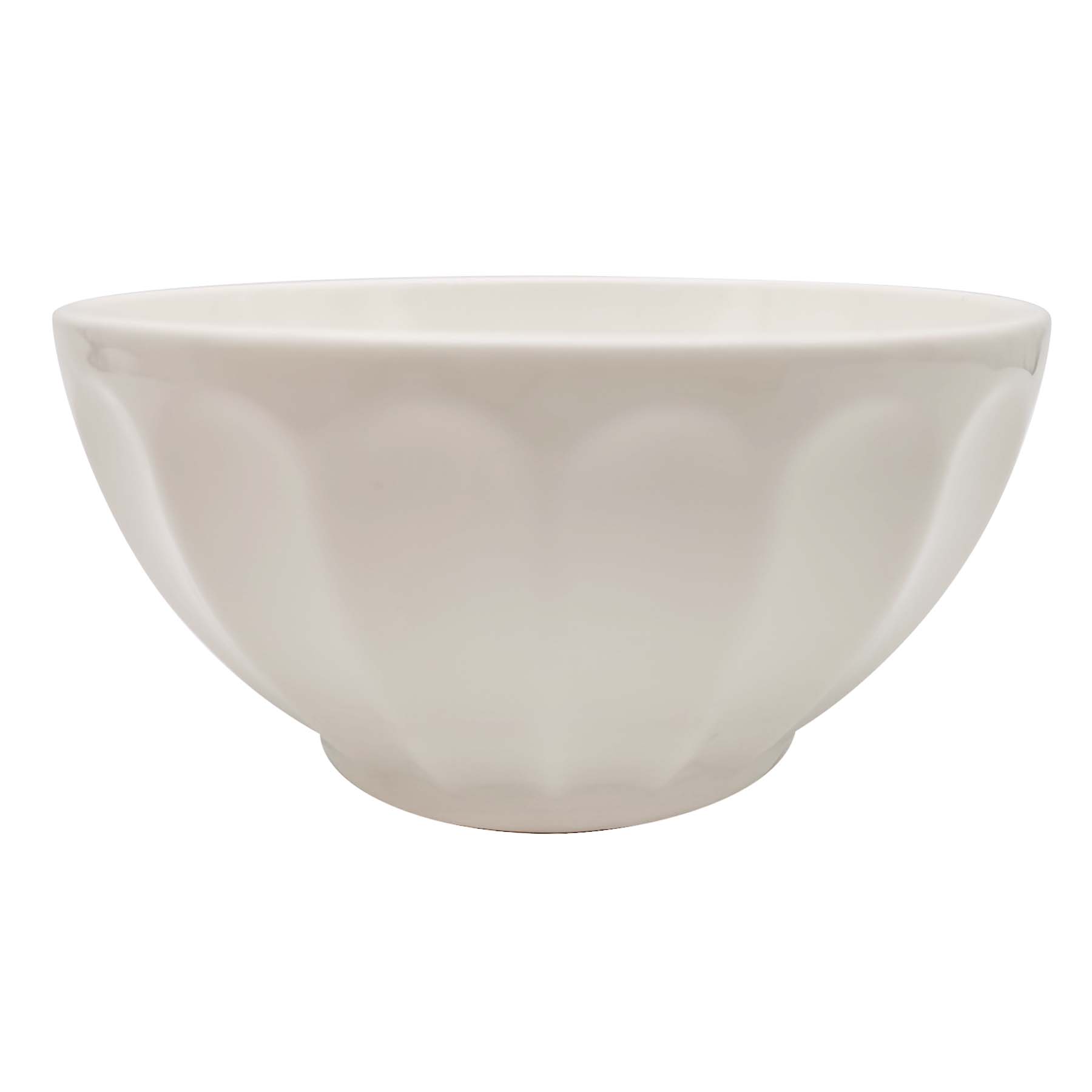Found & Fable White Amfali Cereal Bowl, 6"