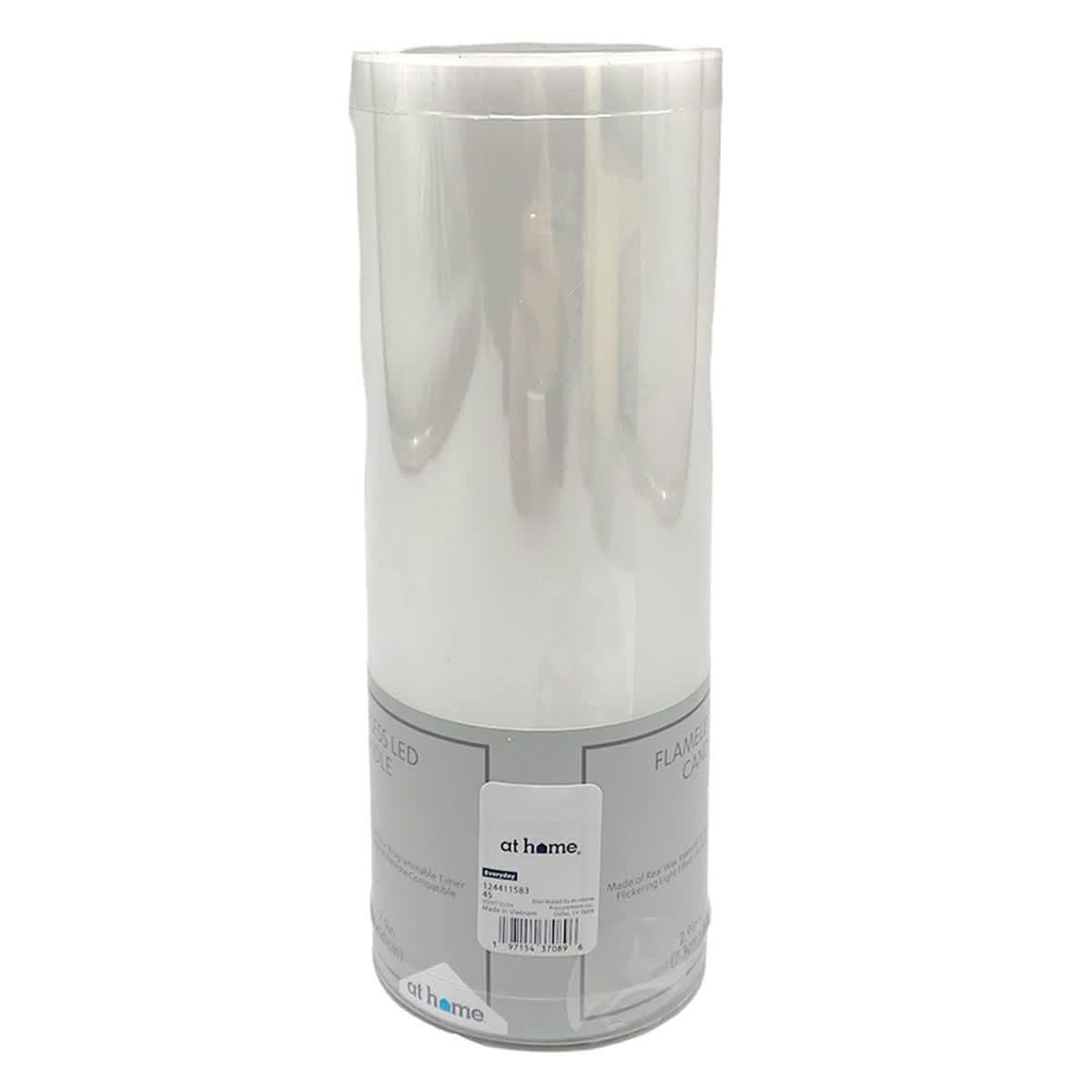 3x8 White Pillar Candle