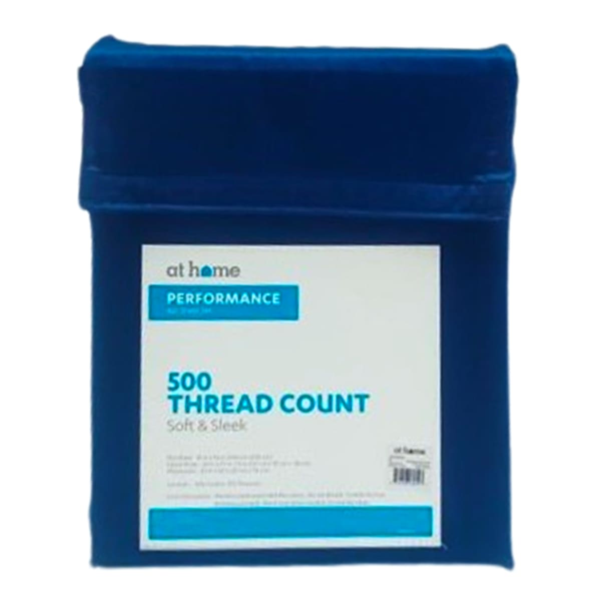 4-Piece Navy Blue 500 Thread Count Cotton Blend Sheet Set, Full