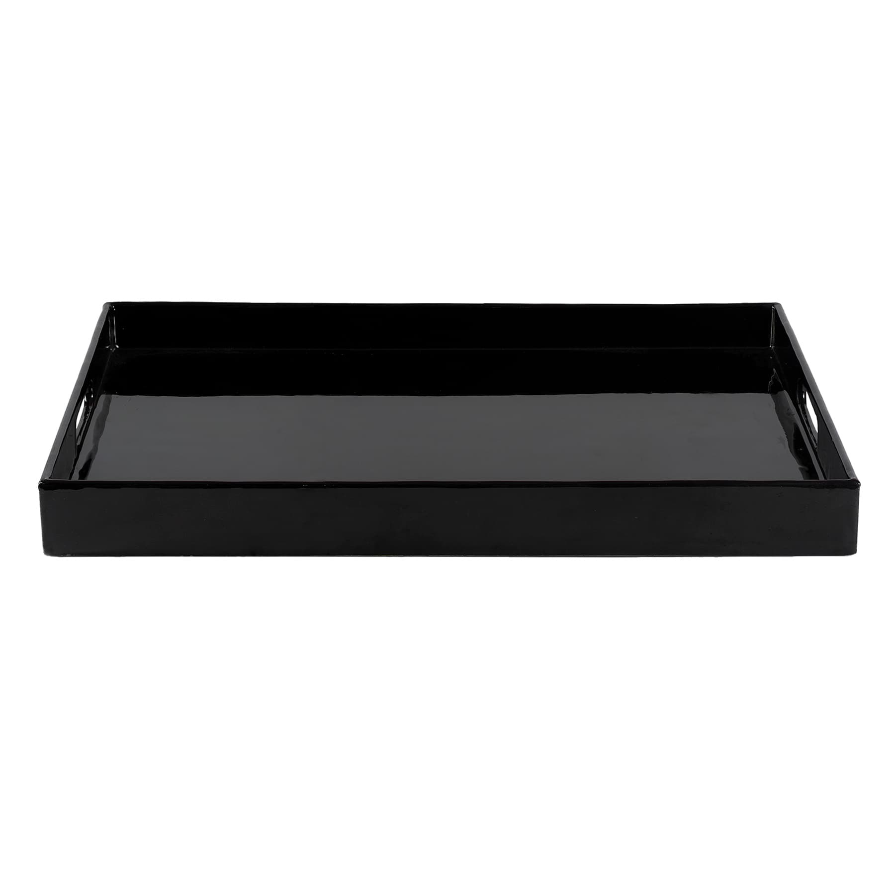 Black Enameled Tray, 19x14