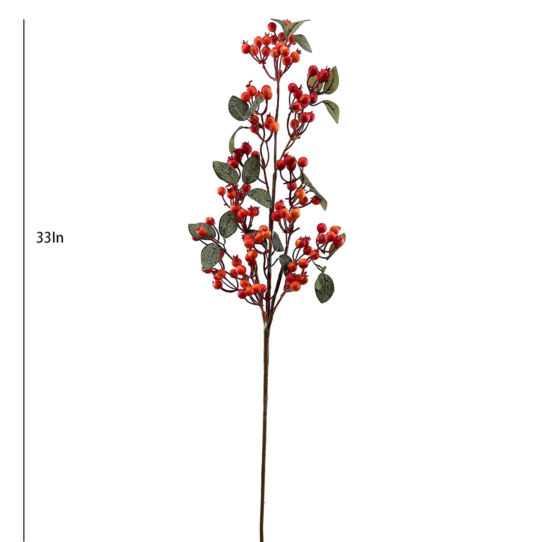 Orange Berries Stem, 33"