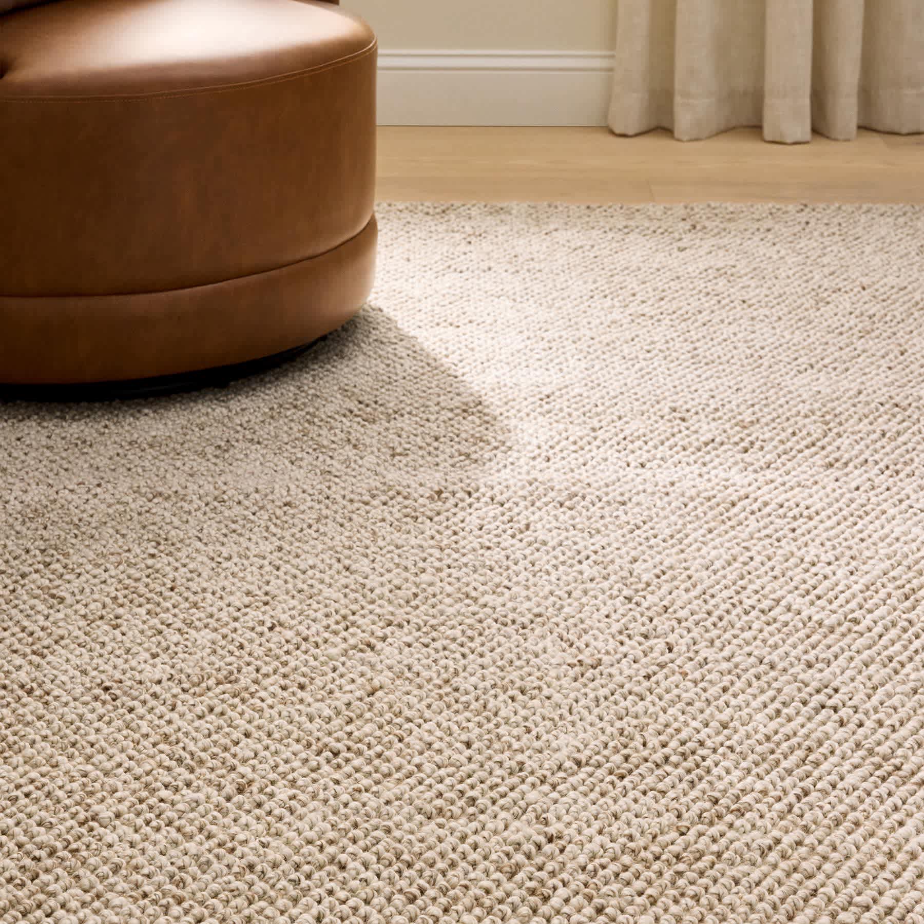 (B770) Gravel Beige Textured Area Rug, 5x7
