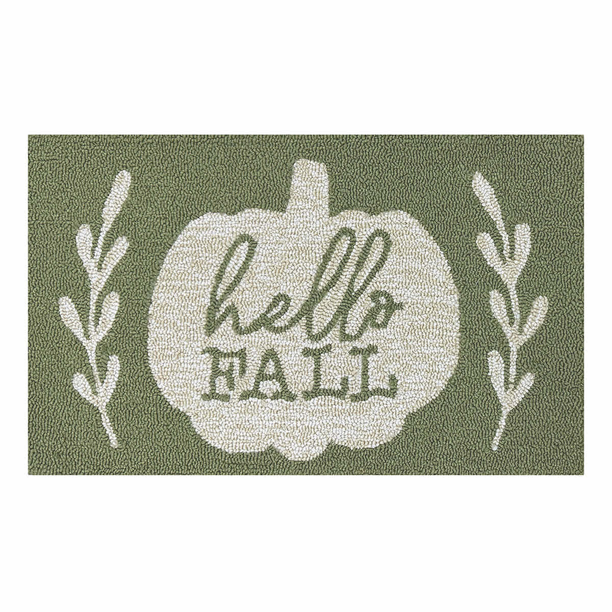 Hello Fall Hook Accent Rug, 18x30