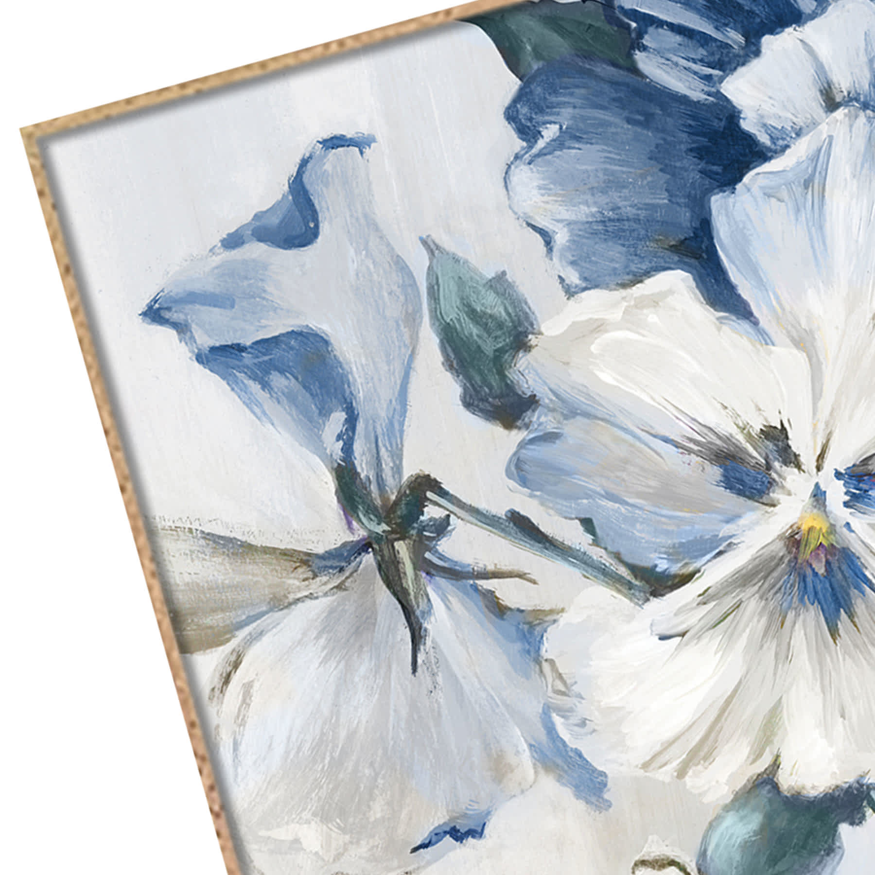 Glass Framed Floral Print Wall Art, 28"