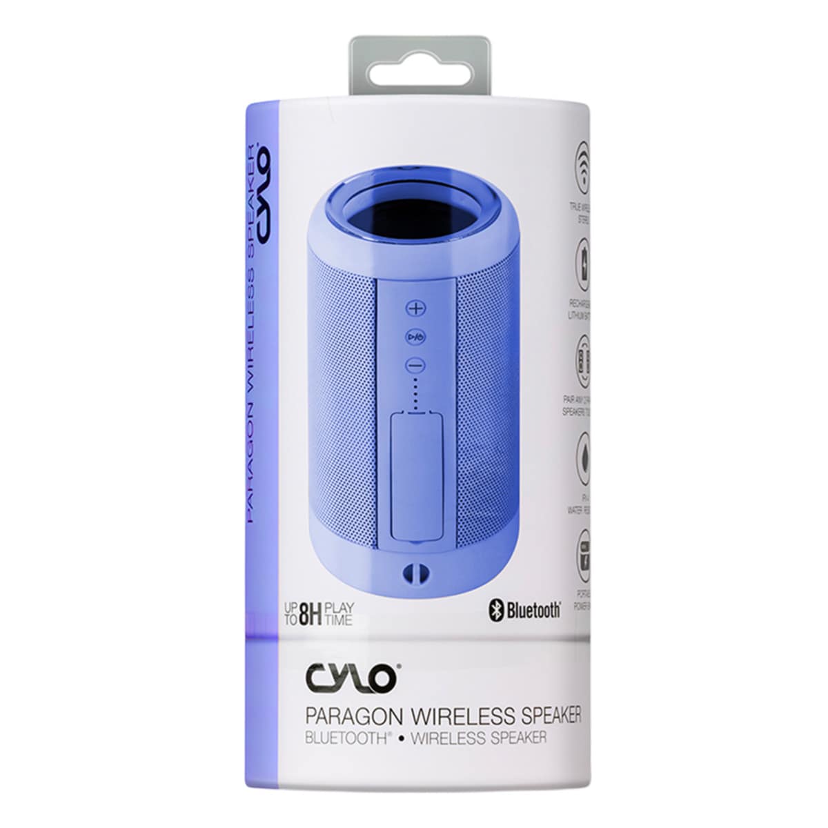 Paragon Cylinder Wireless Speaker Blue