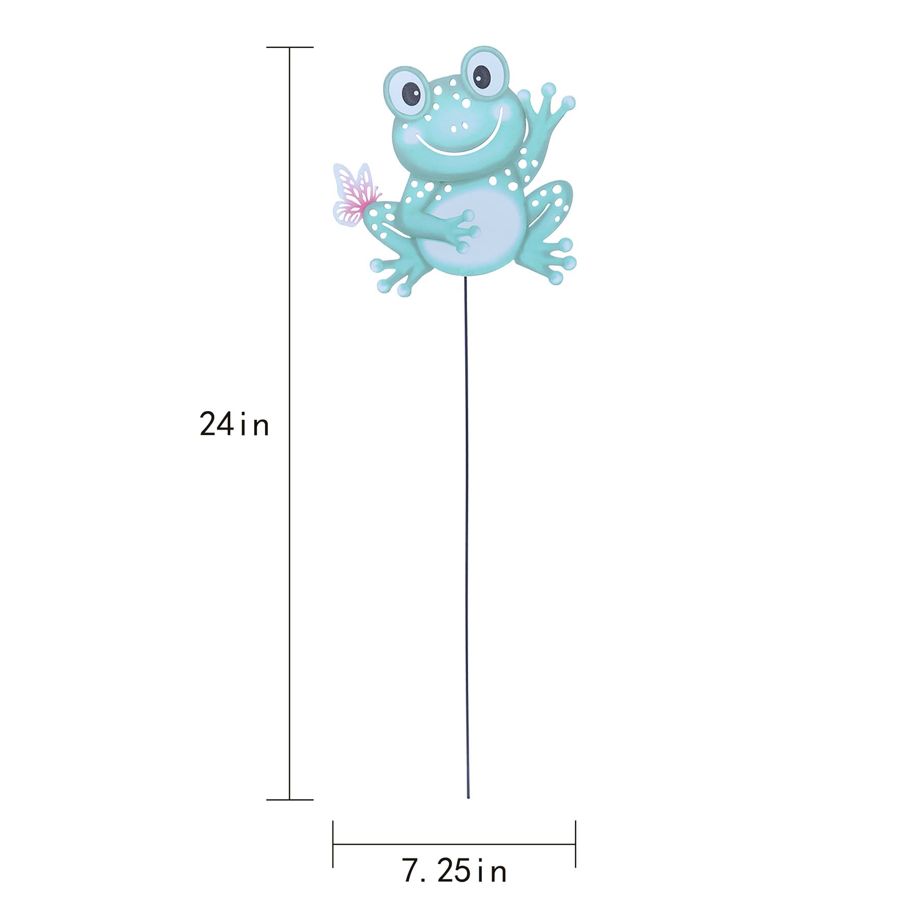 Sunny Club Frog Metal Stake, 24"