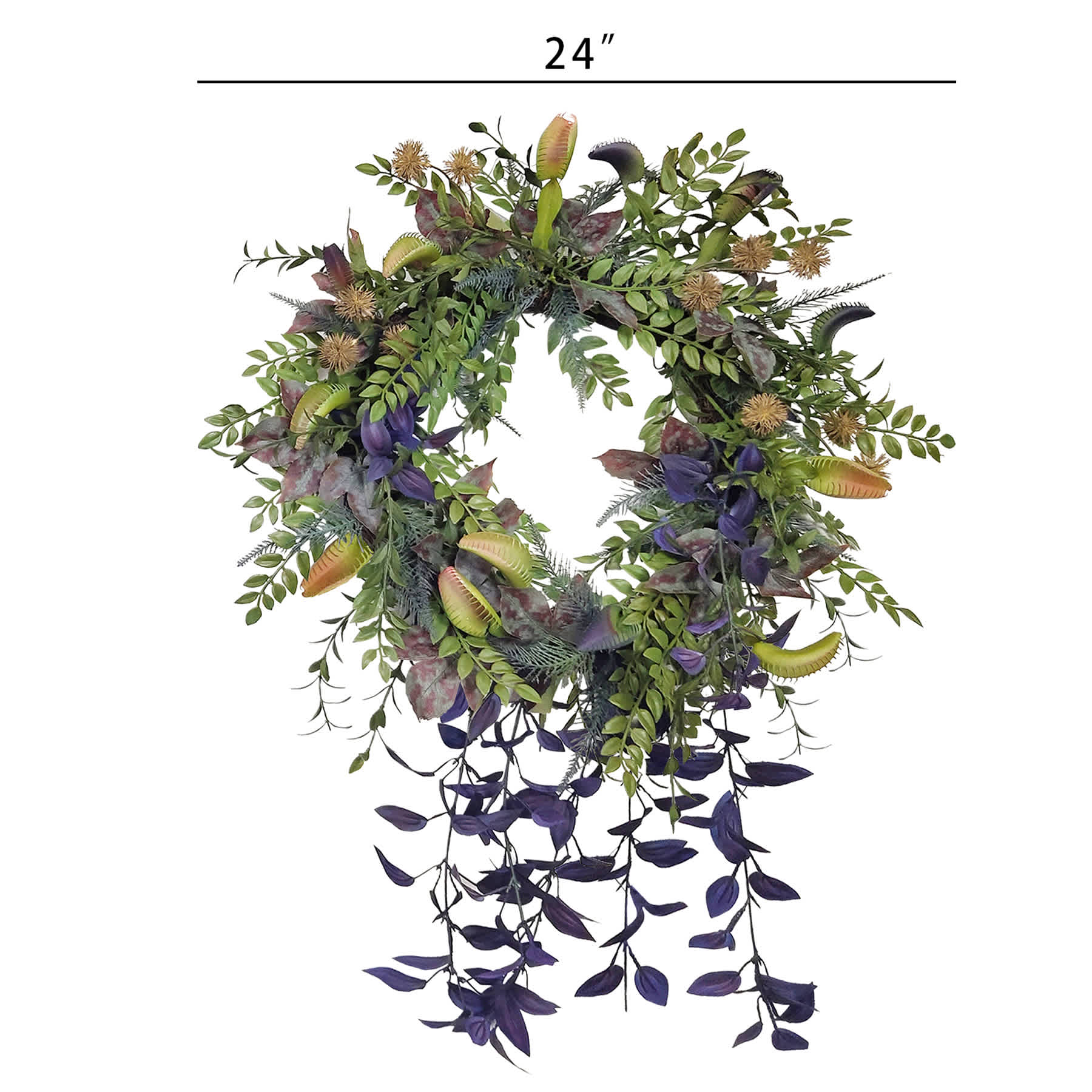 Grim Gardens Mixed Leaves Venus Fly Trap Wrath, 24"
