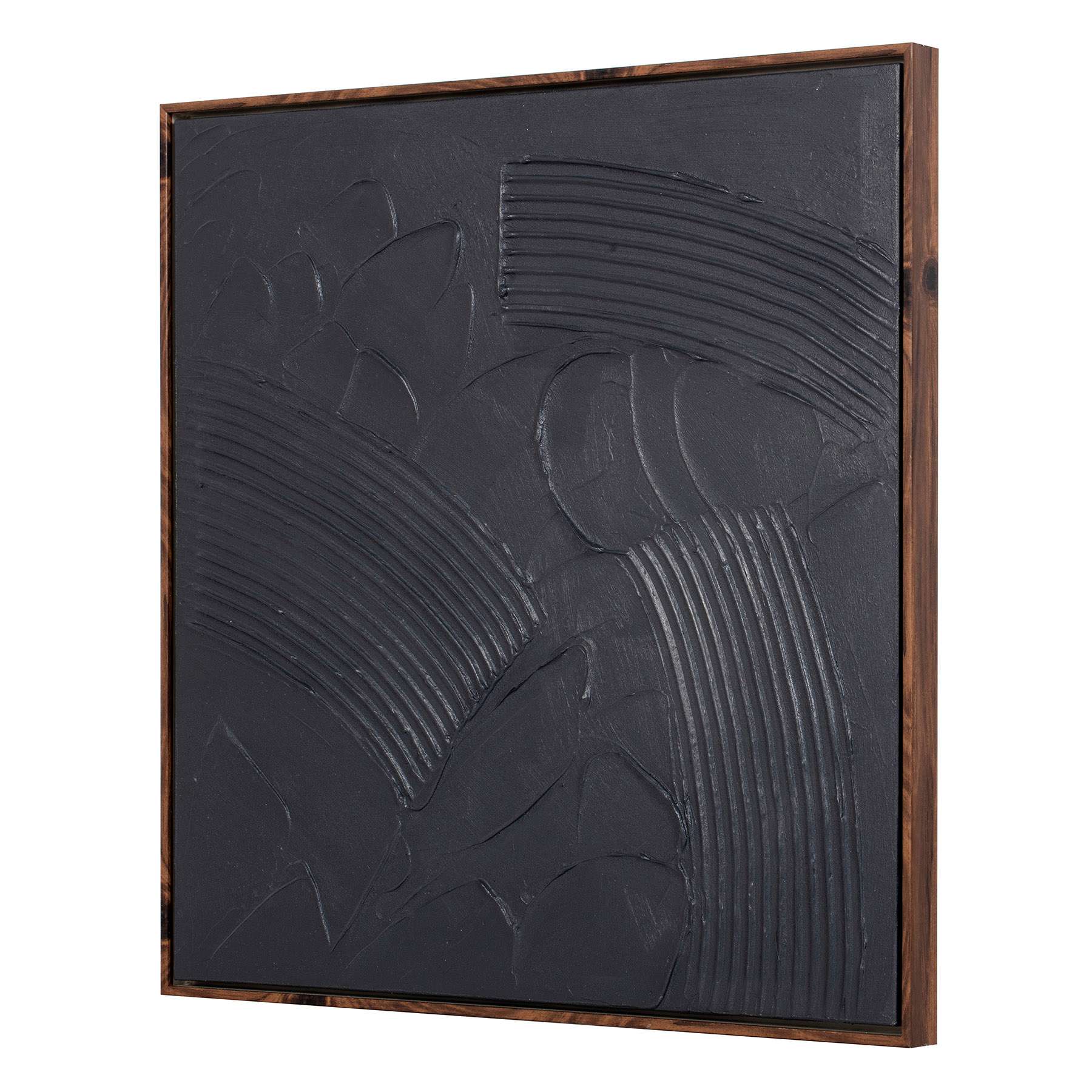 Crosby St. Framed Abstract Textured Canvas Wall Art, 24"