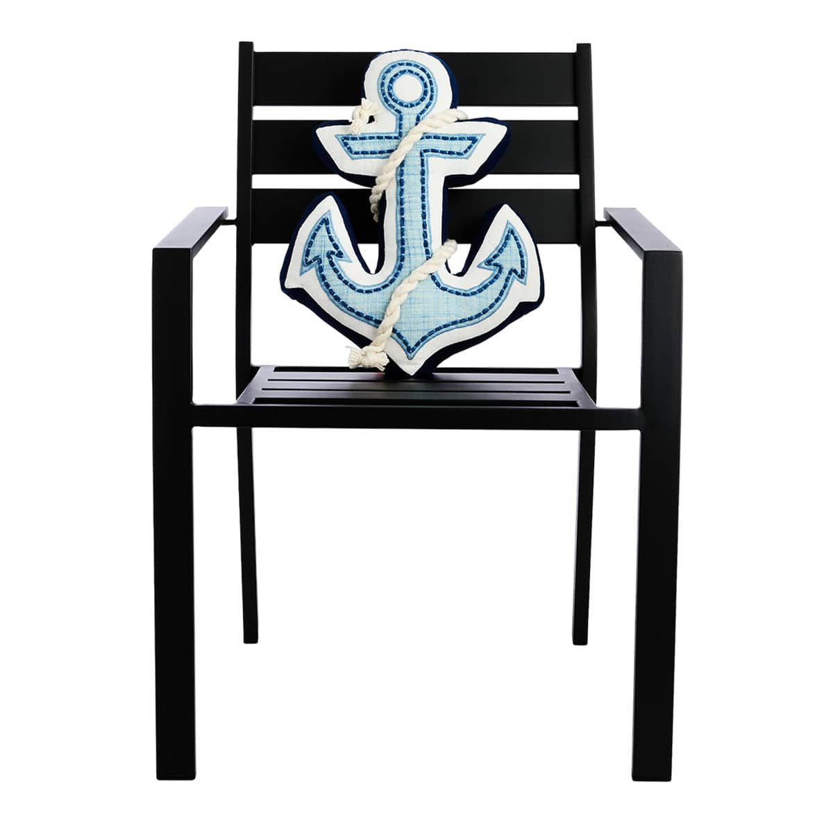 Honeybloom Shaped Anchor Outdoor Throw Pillow, 18x13