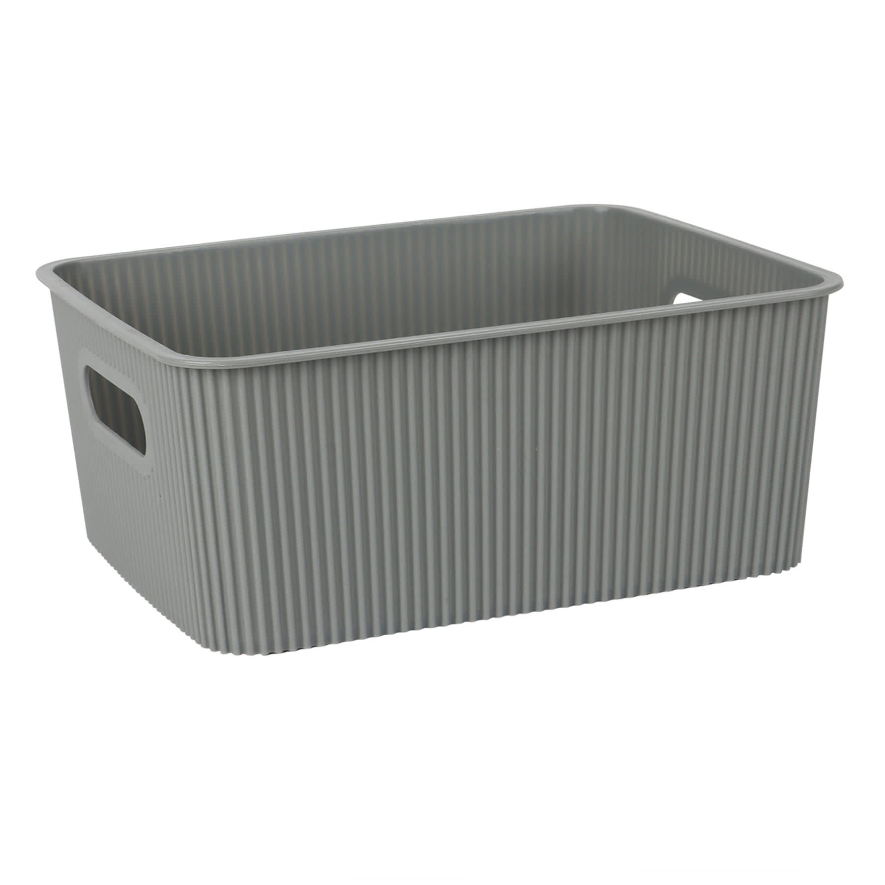 Doric Grey Storage Basket, Small