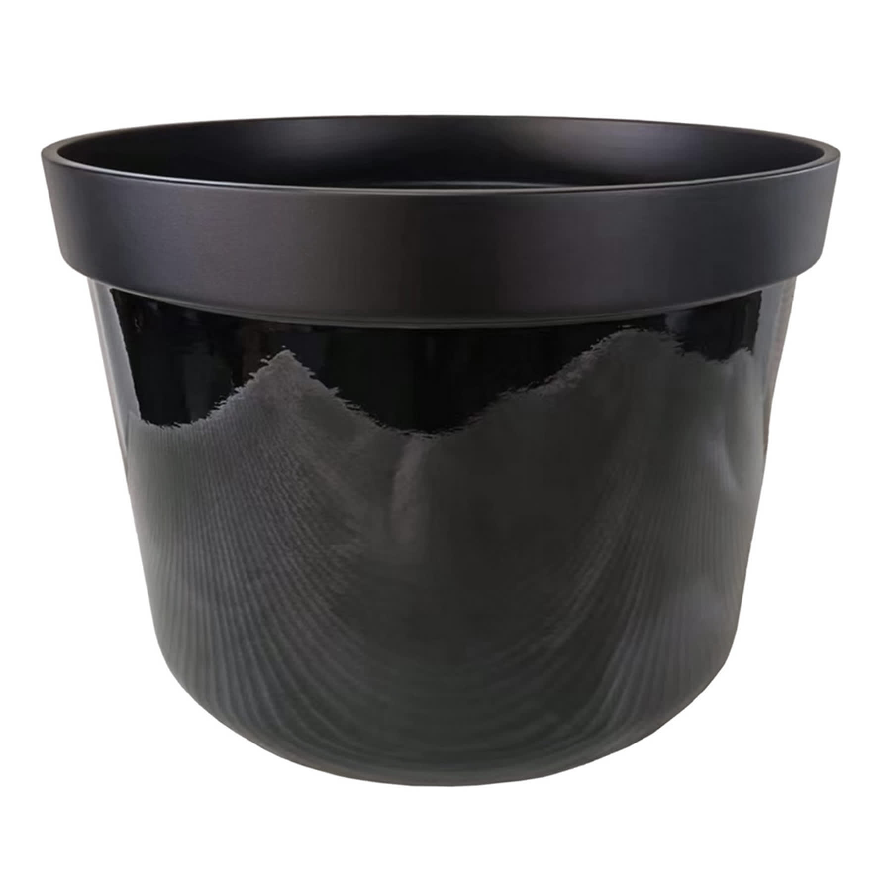 Crosby St. Black Two-Tone Outdoor Planter, Extra Large