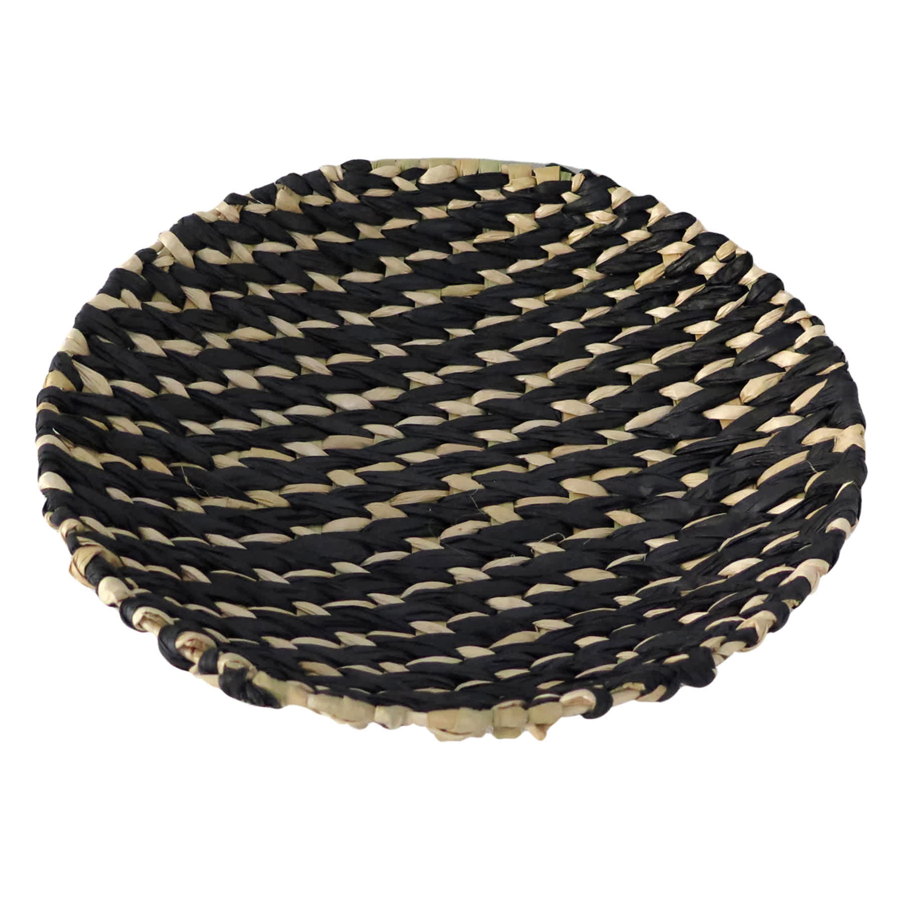 Found & Fable Handwoven Rattan Decorative Round Wall Basket, 13"