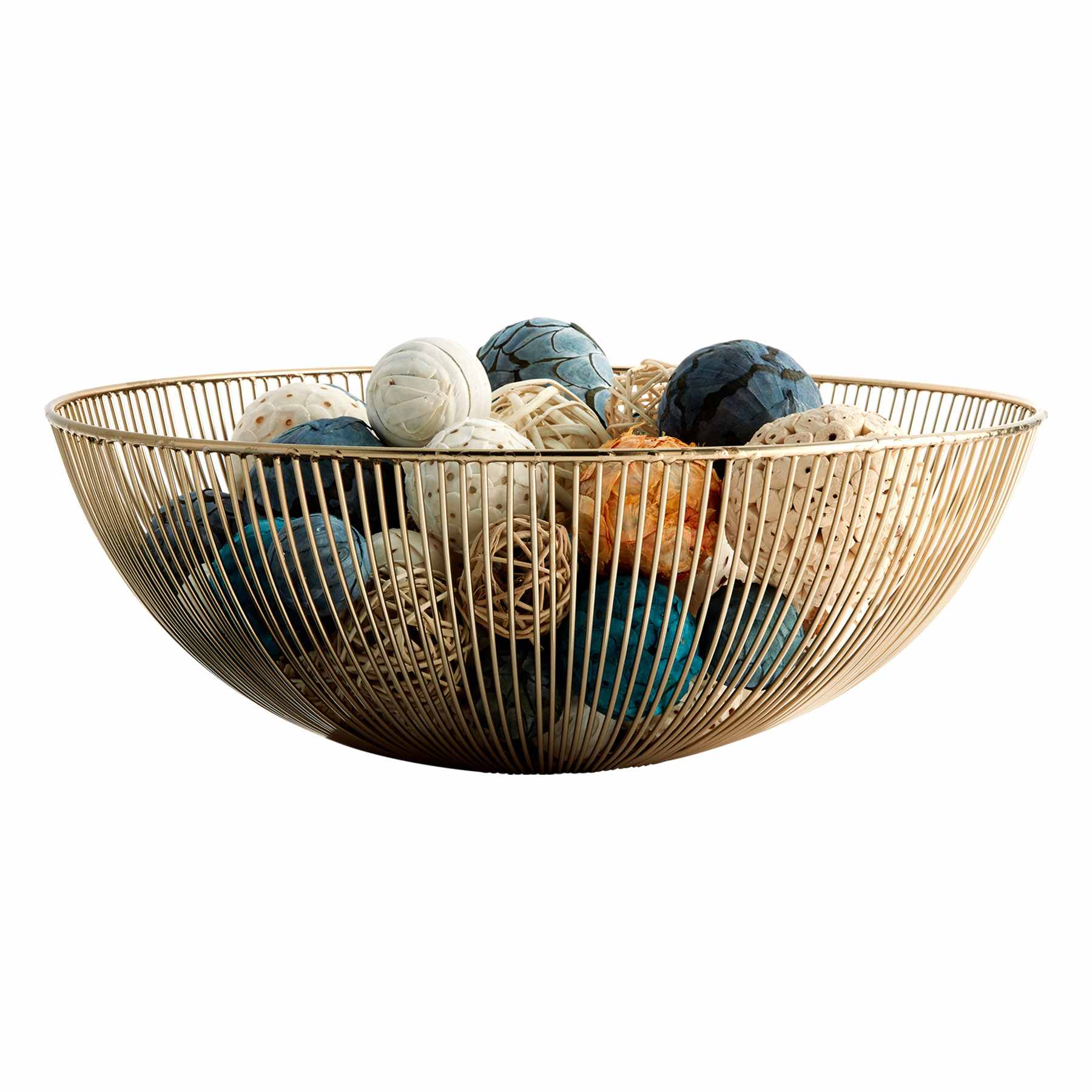 Tracey Boyd Gold Wire Decorative Bowl, 18"
