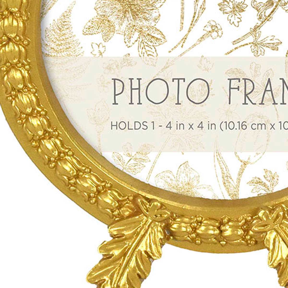 Providence Ornate Gold Tabletop Picture Frame, 4"