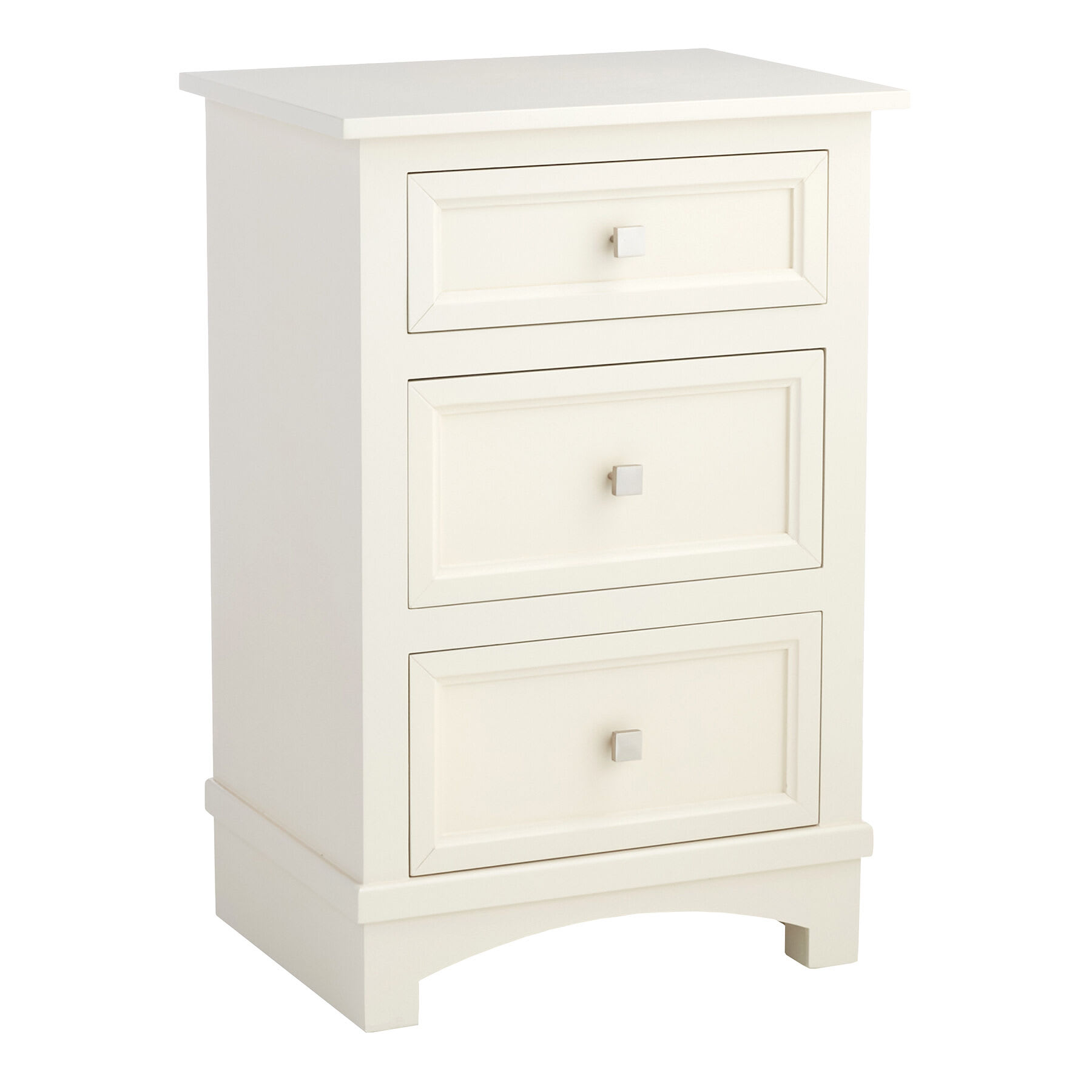 3-Drawer Providence Rachel Wooden Cabinet, White