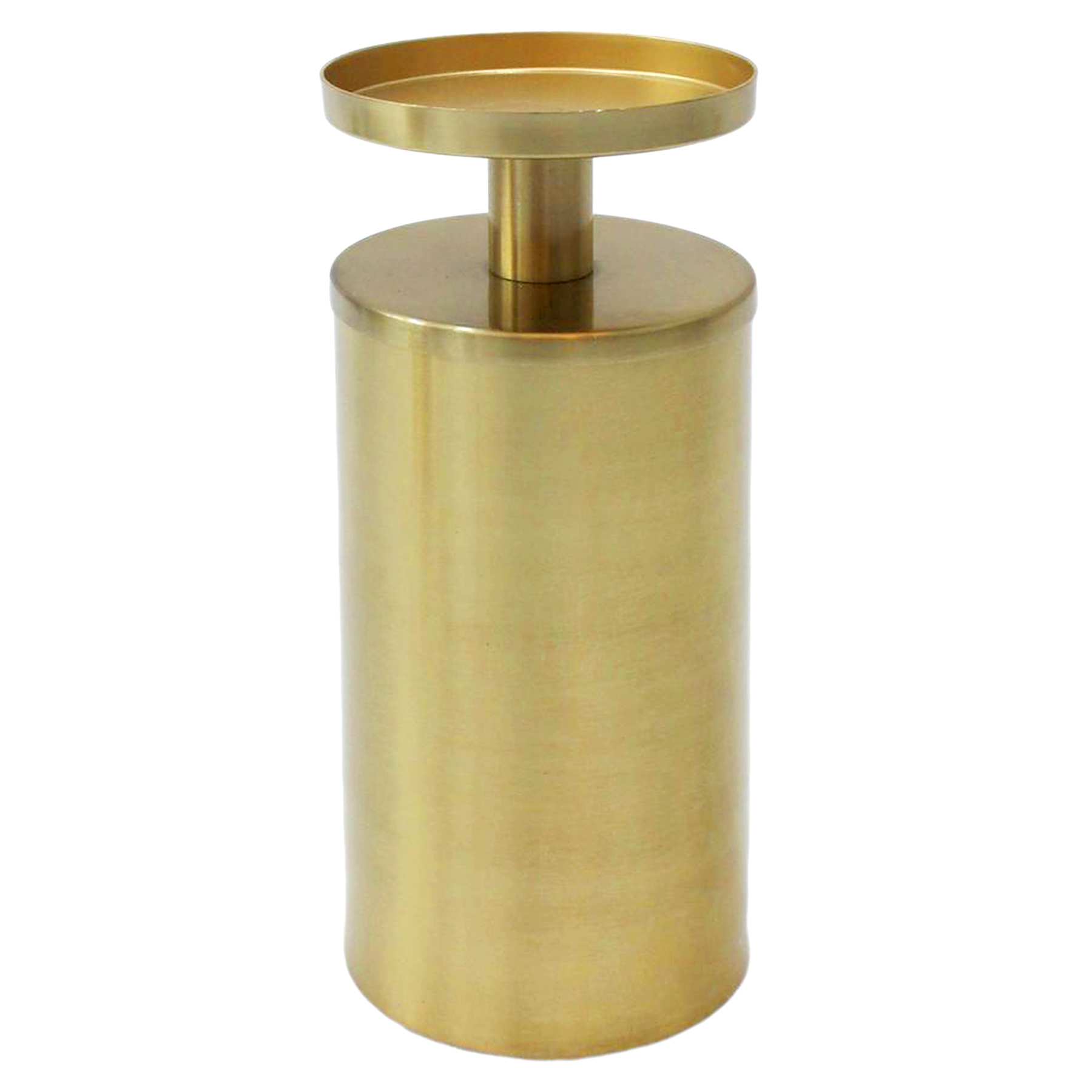 Crosby St. Gold Metal Candle Holder, 9x4