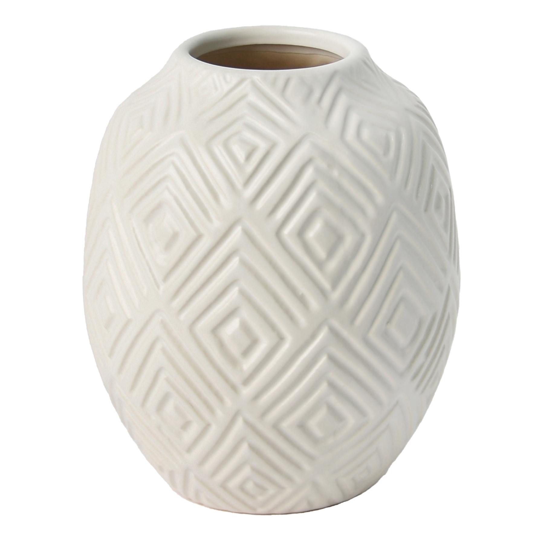 Found & Fable Eileen White Vase, 6"
