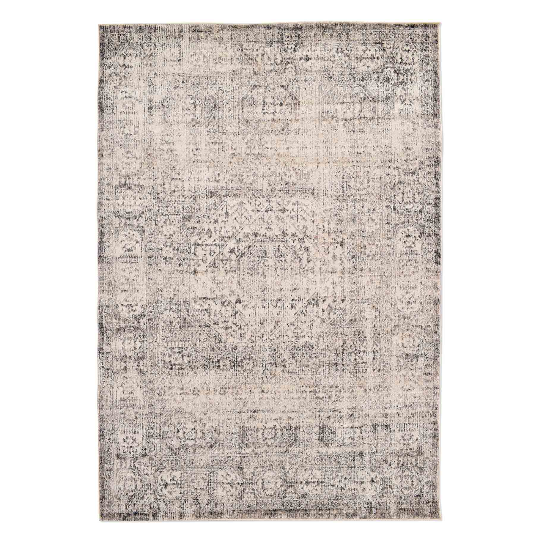 (B741) Firenze Neutral Traditional Area Rug, 8x10