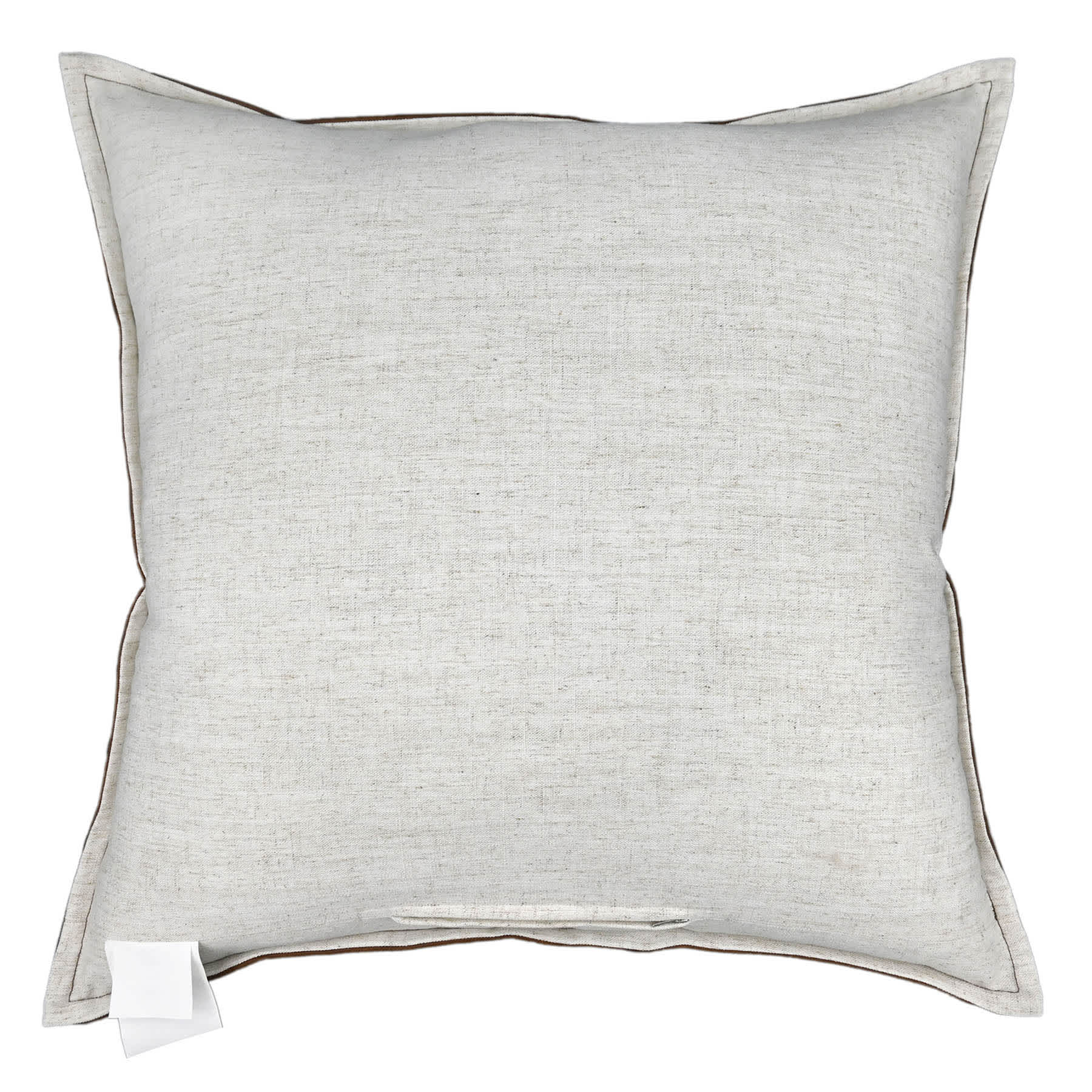 Crosby St. Brown Faux Leather Throw Pillow, 24"