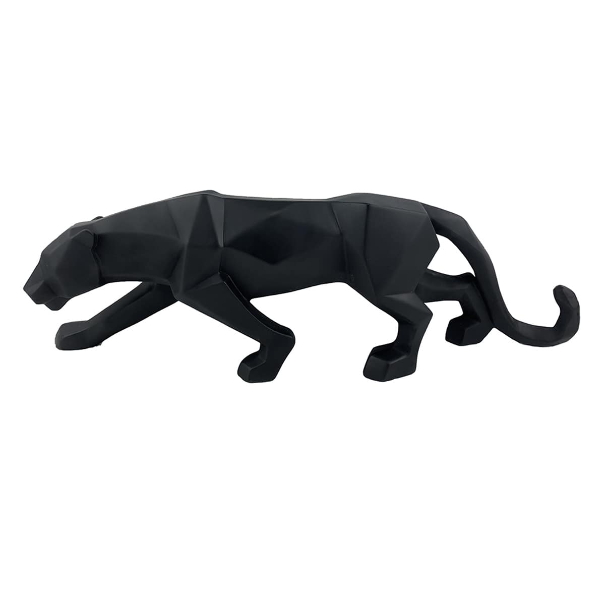 Black Geometric Leopard, 19"