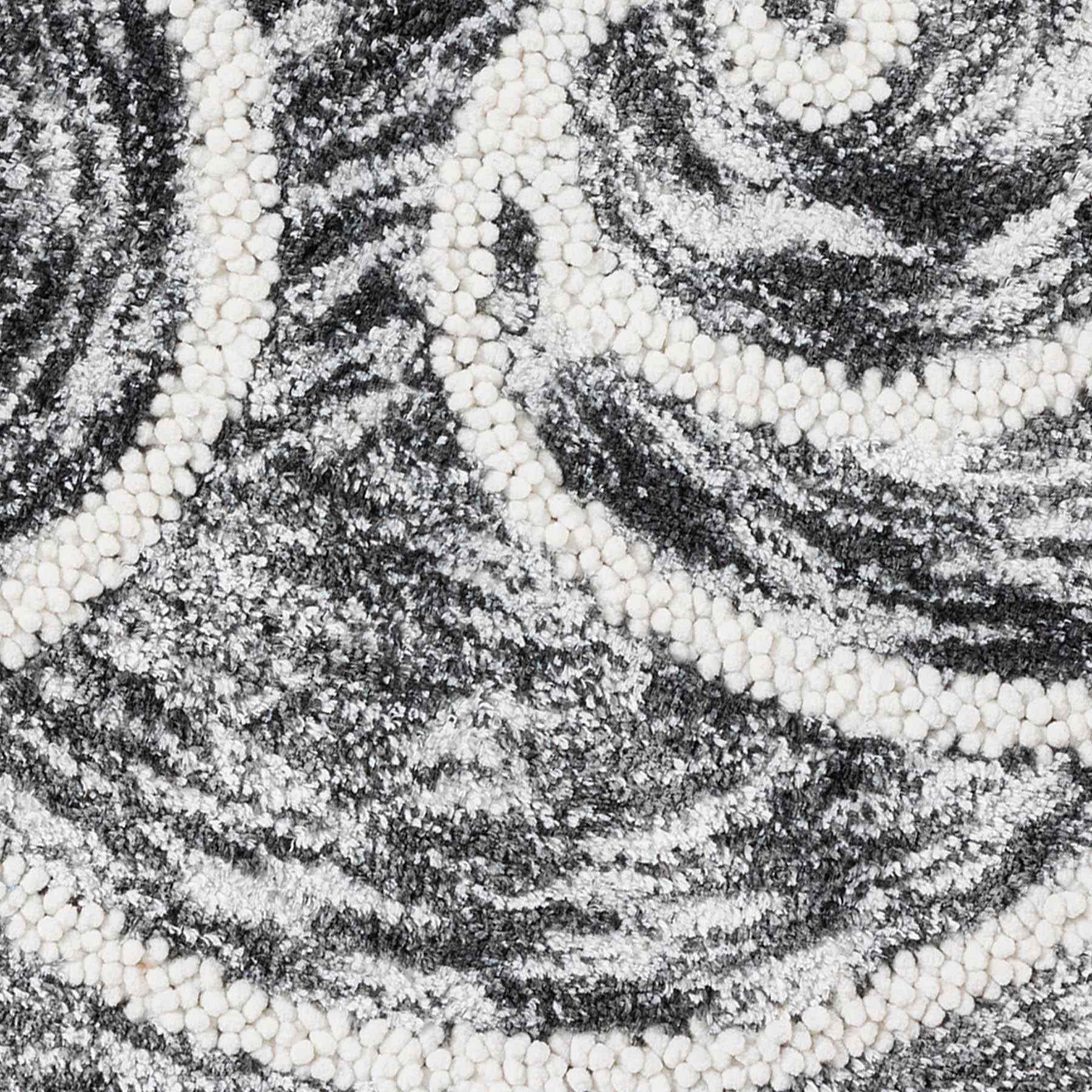 Camille Black Bath Rug, 20x30