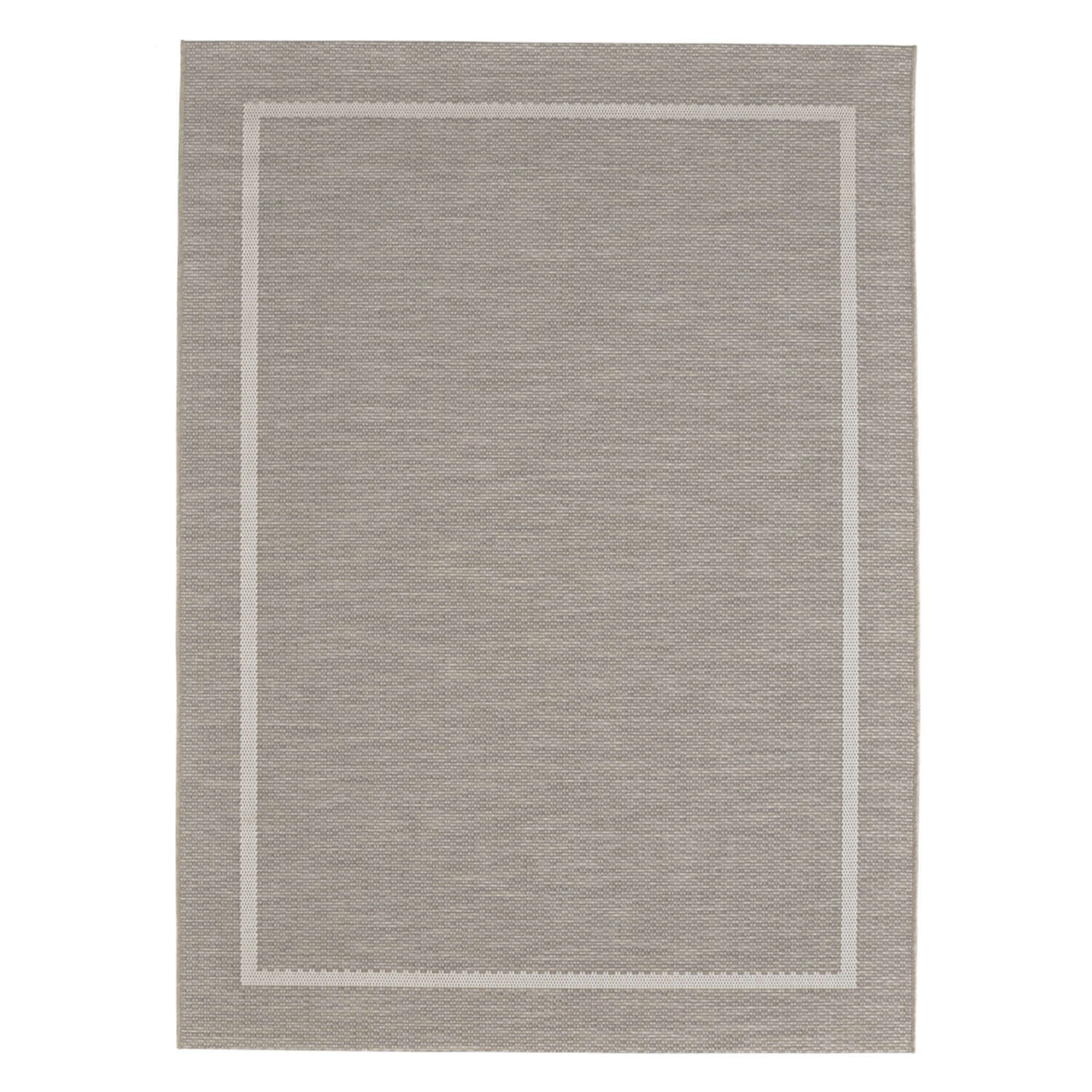 (E198) Honeybloom Prisma Ivory Border Indoor & Outdoor Area Rug, 8x10