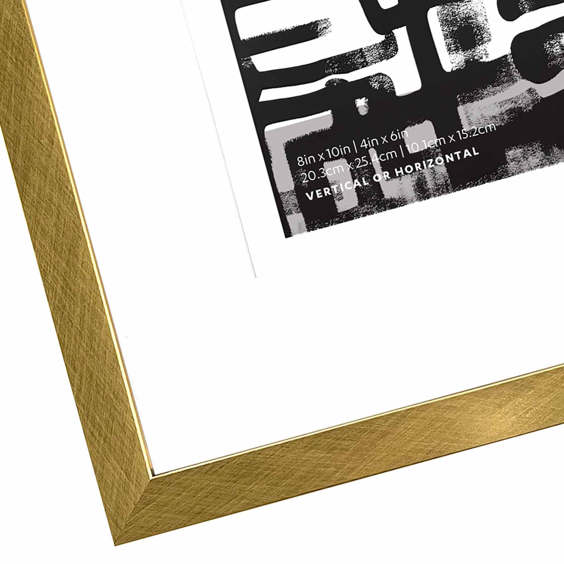 Gold Double Matted Wall Frame, 8x10