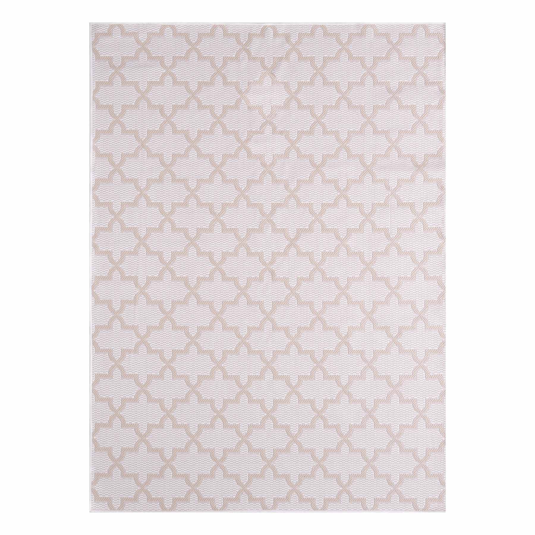 Fifer Bernice Beige & Cream Outdoor Area Rug, 5x7