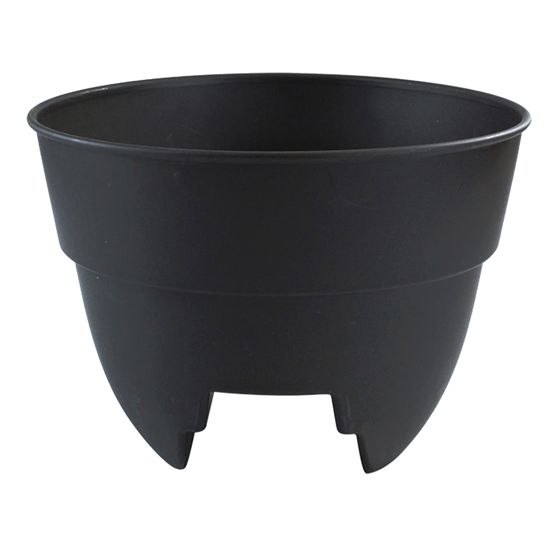 Black Balcony Outdoor Planter, 10"