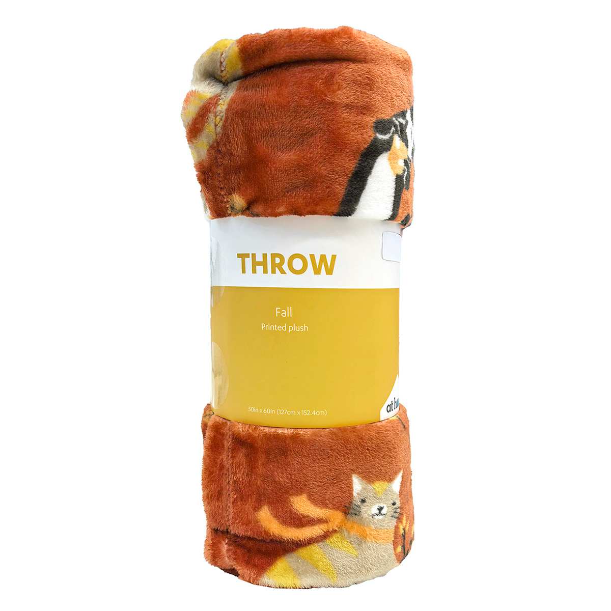 Fall Cats Plush Throw Blanket, 50x60