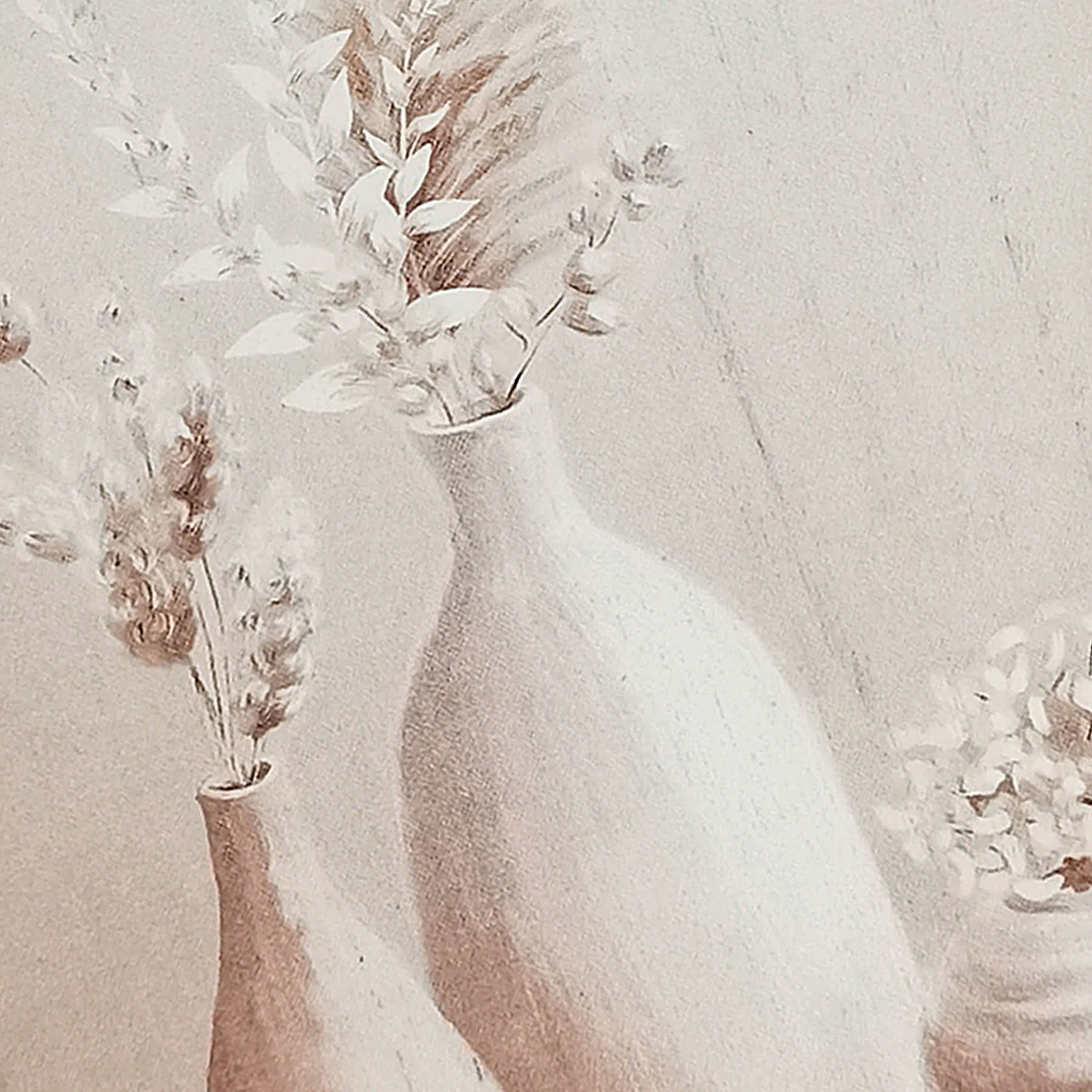 Vases with Florals Wall Decor, 7x9.5