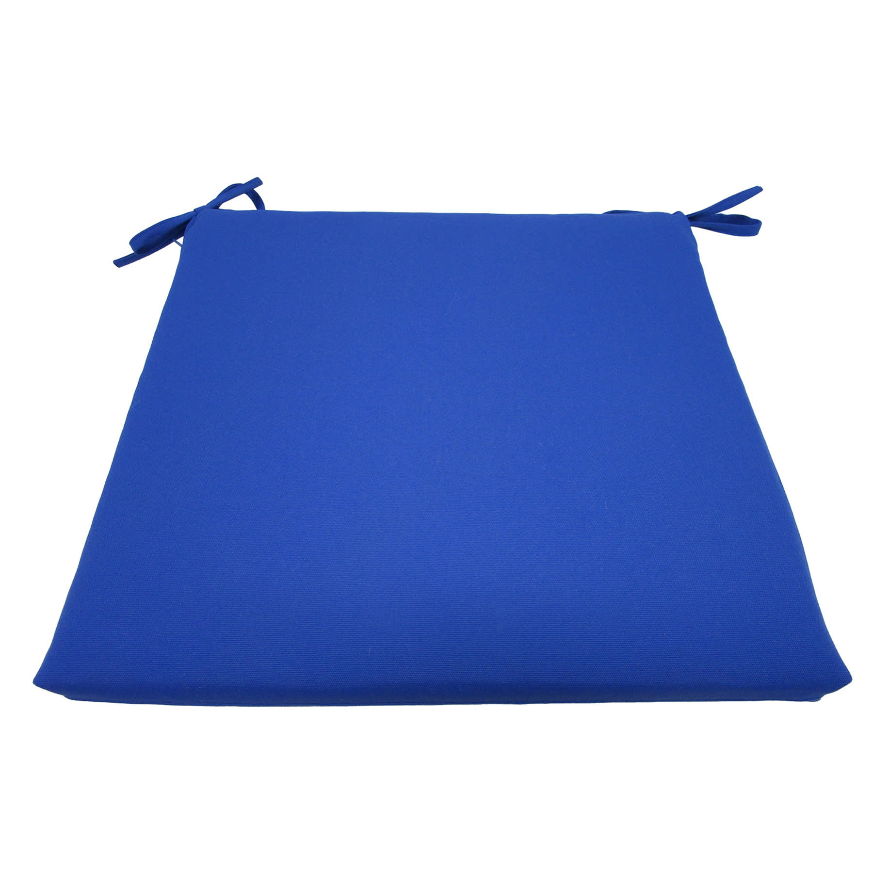 Cobalt Blue Canvas Outdoor Square Seat Cushion